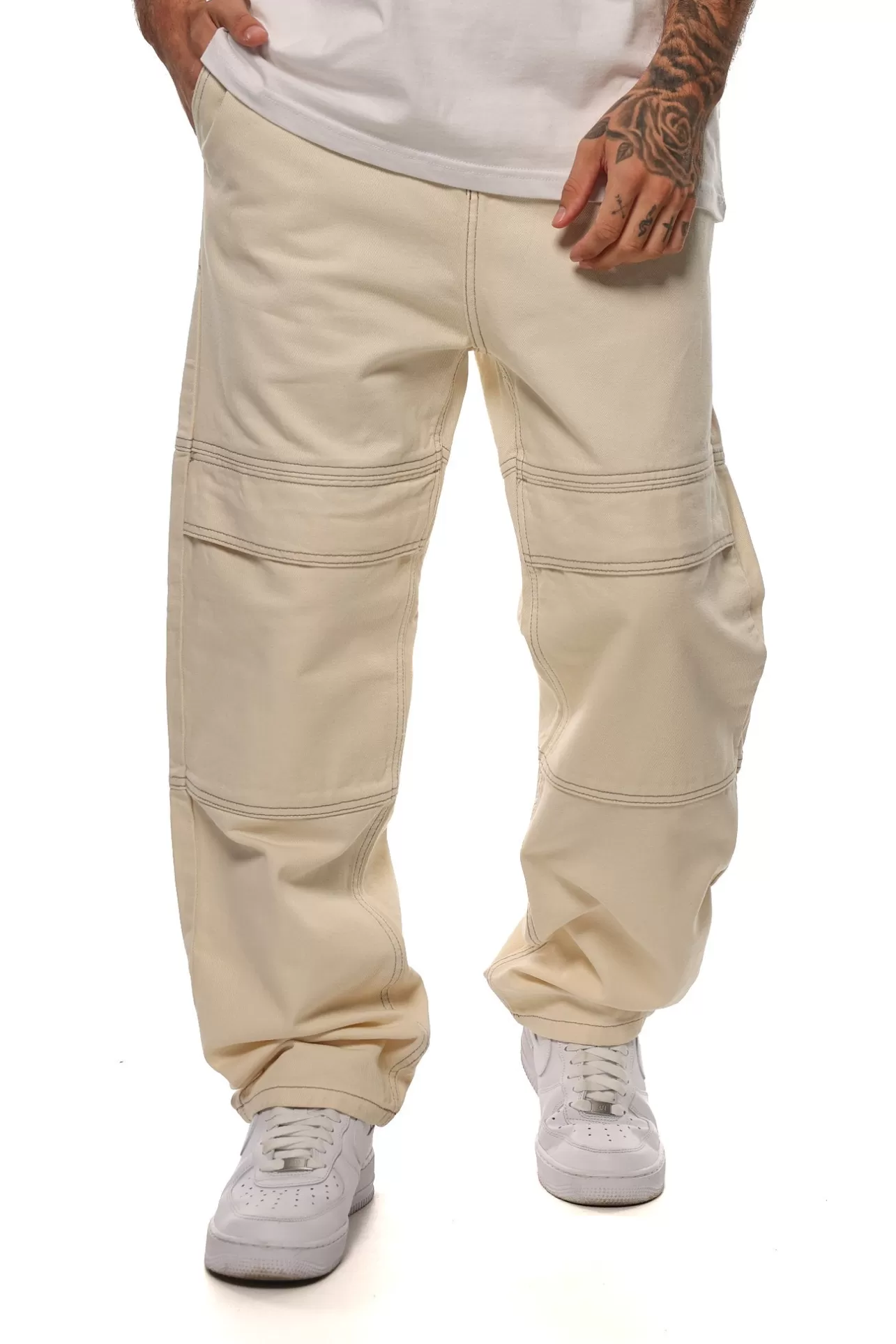 Dropsize BAGGY PANT CREAM WHITE* Jeans