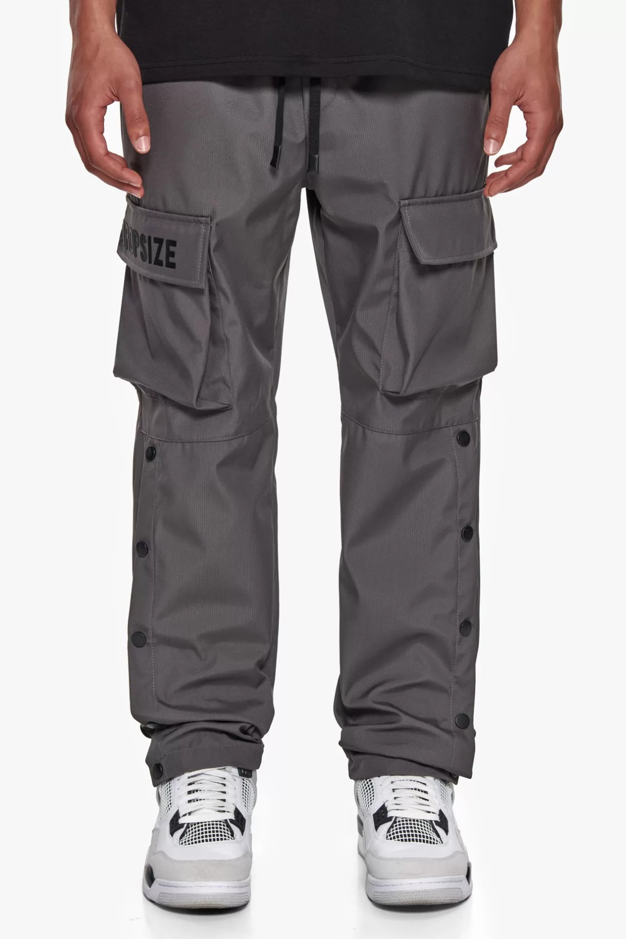 Dropsize BIG CARGO TRACK PANTS ANTHRAZIT* Cargoes