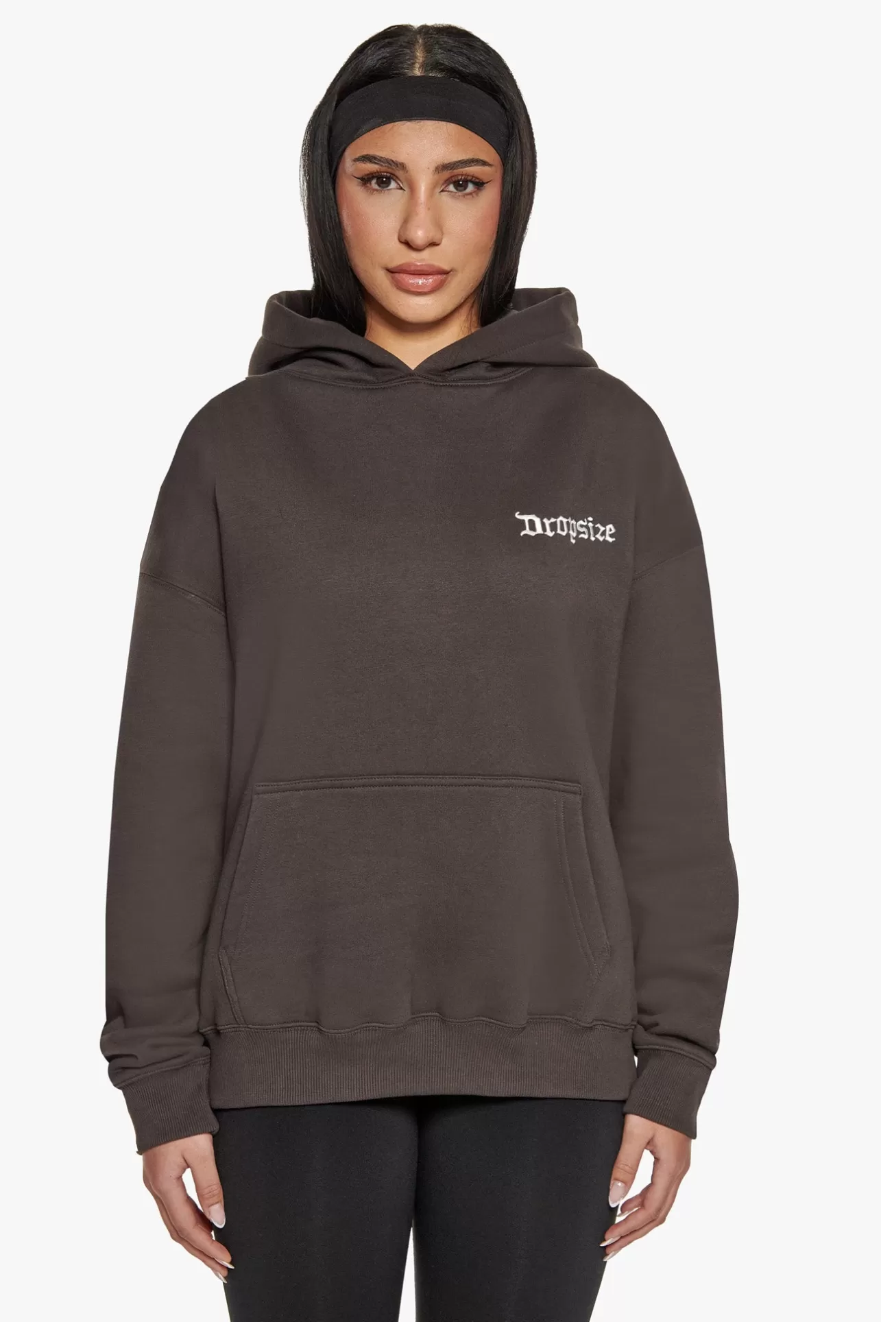 Dropsize BROKEN DREAMS CIRCLE HOODIE WASHED BLACK*Women Women