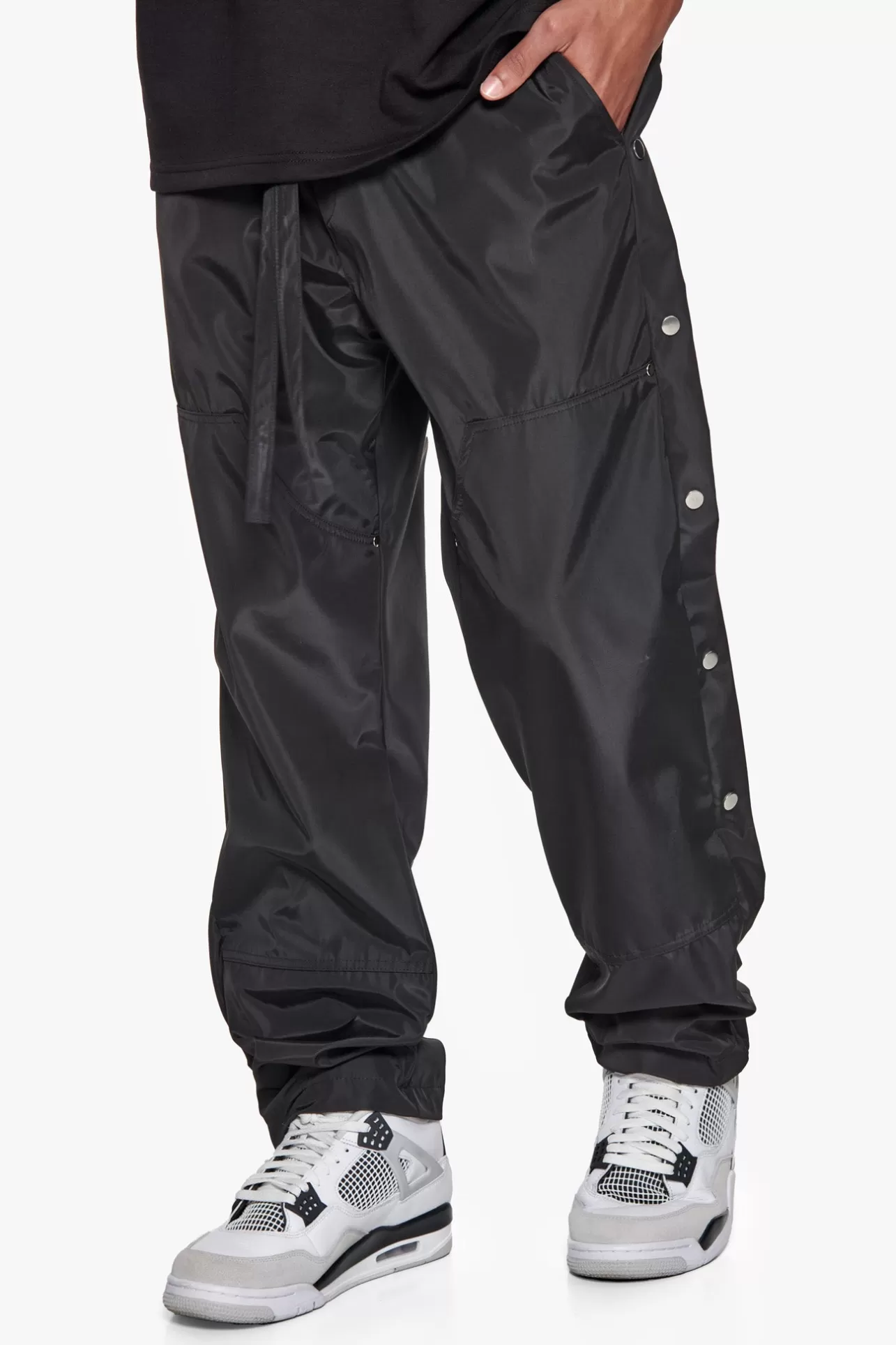 Dropsize BUTTON TRACK PANTS BLACK* Jogging