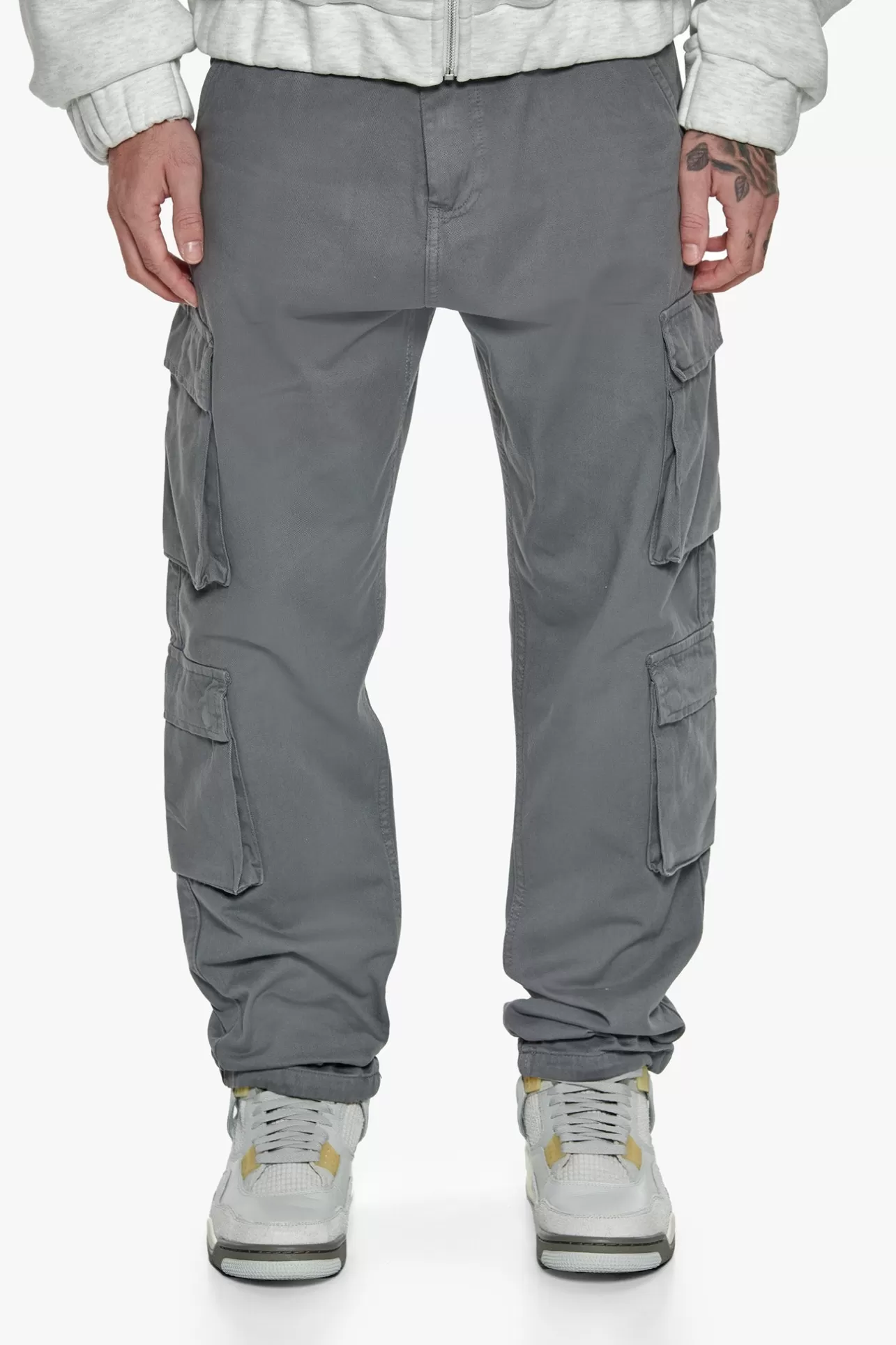 Dropsize DOUBLE POCKET CARGO PANT GREY* Cargoes