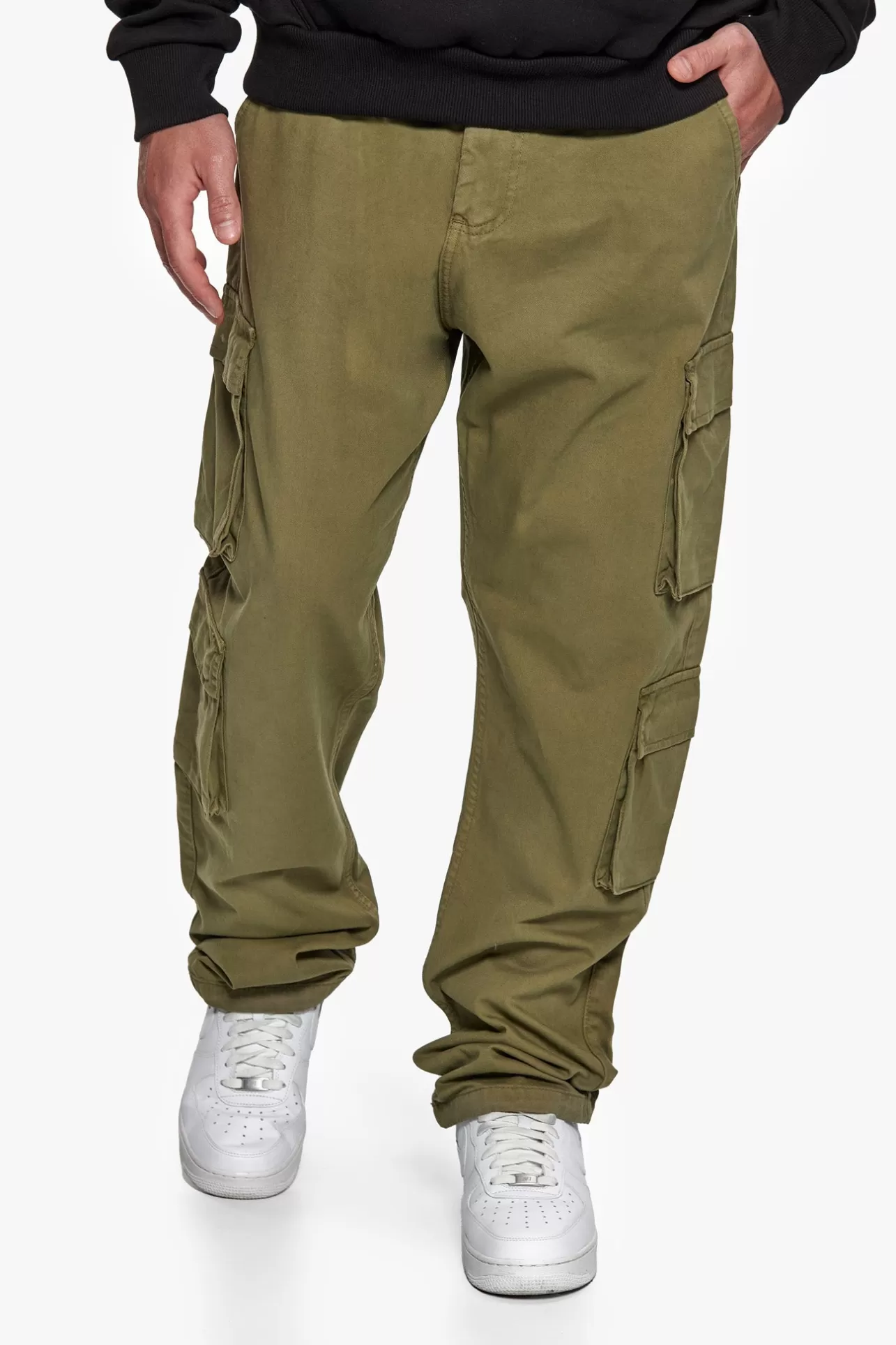 Dropsize DOUBLE POCKET CARGO PANT OLIVE* Cargoes