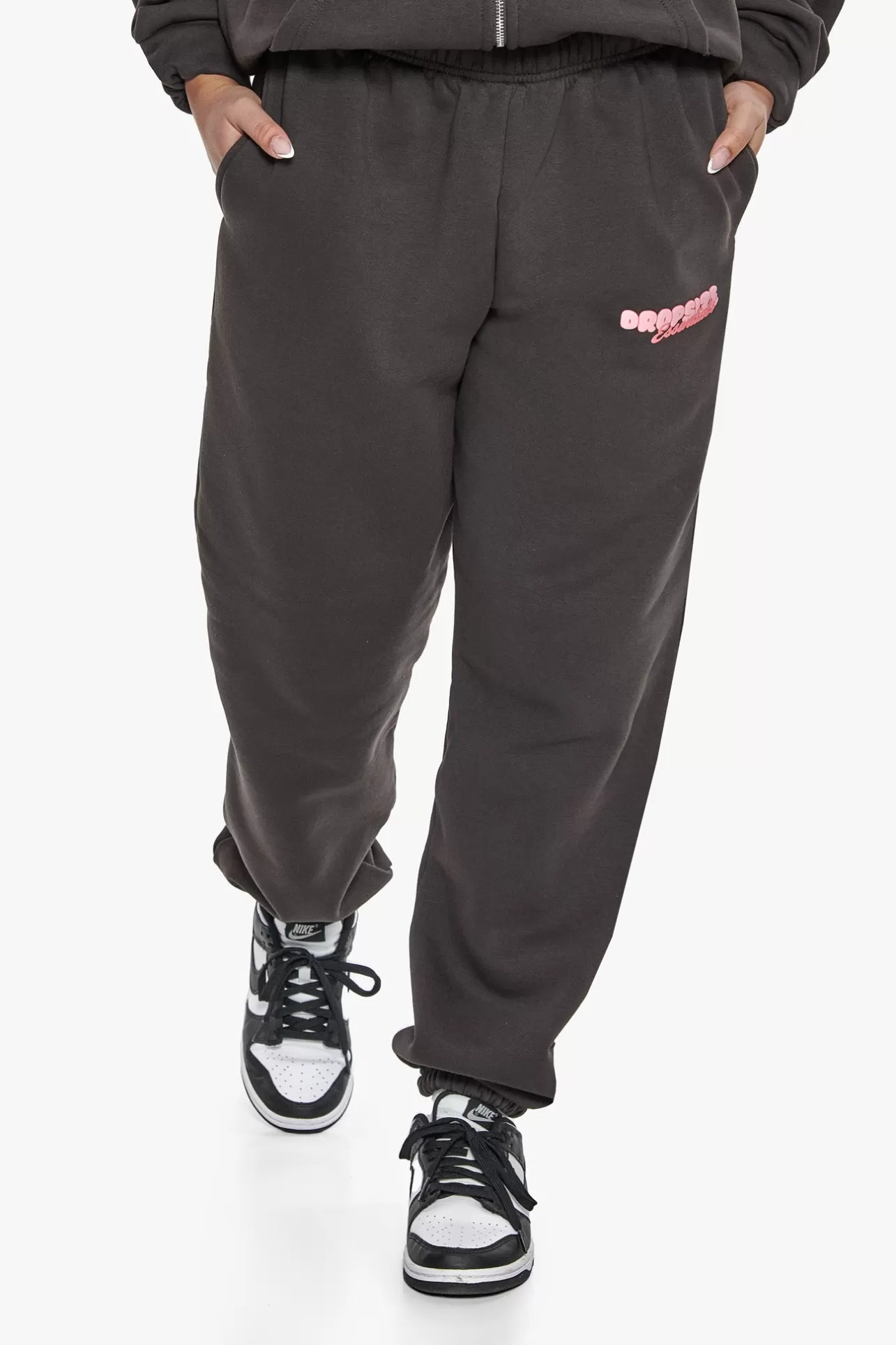 Dropsize ESSENTIAL CREW SWEAT JOGGER WASHED BLACK*Women Women | Jogging