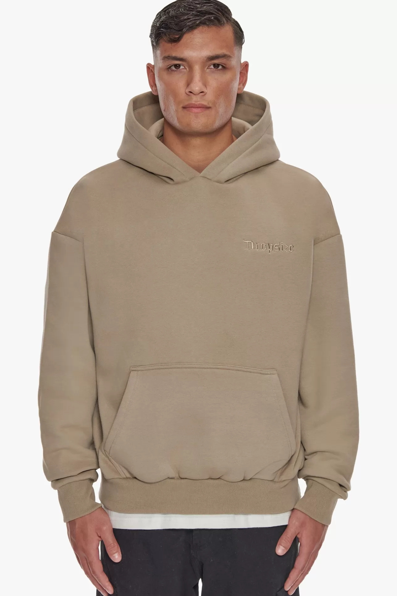 Dropsize HEAVY BACKLOGO HOODIE WEATHERED TEAK* Hoodie