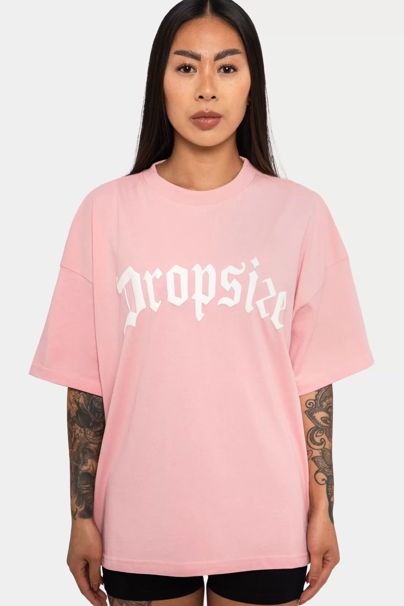 Dropsize HEAVY BIG LOGO T-SHIRT PINK*Women Women | T Shirt
