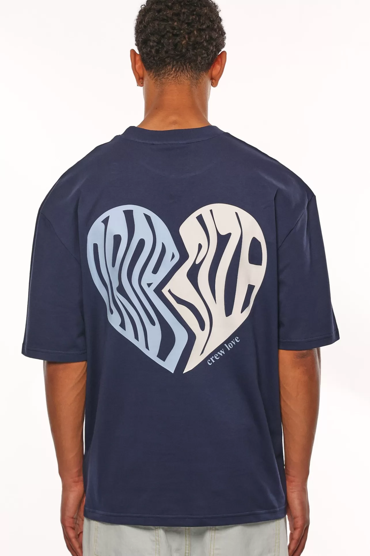 Dropsize HEAVY BROKEN HEART T-SHIRT BLACK IRIS* T Shirt