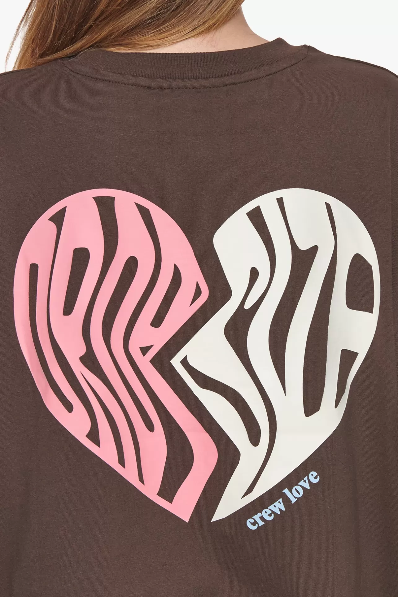 Dropsize HEAVY BROKEN HEART T-SHIRT CHOCOLATE BROWN*Women Women | T Shirt