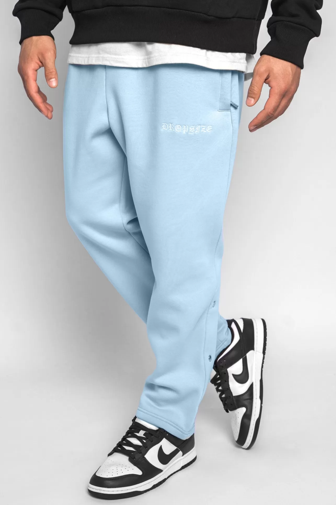 Dropsize HEAVY BUTTON PANTS BABY BLUE* Jogging