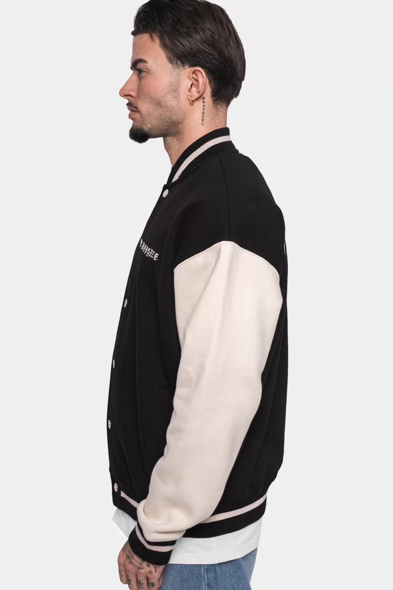 Dropsize HEAVY CRIME COLLEGE JACKET COCONUT MILK BROWN* Jackets