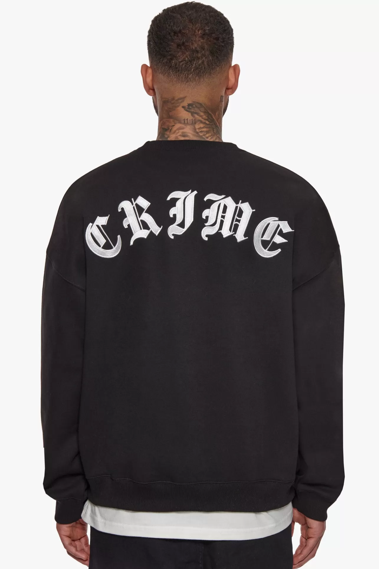 Dropsize HEAVY CRIME CREWNECK SWEATER BLACK* Sweater