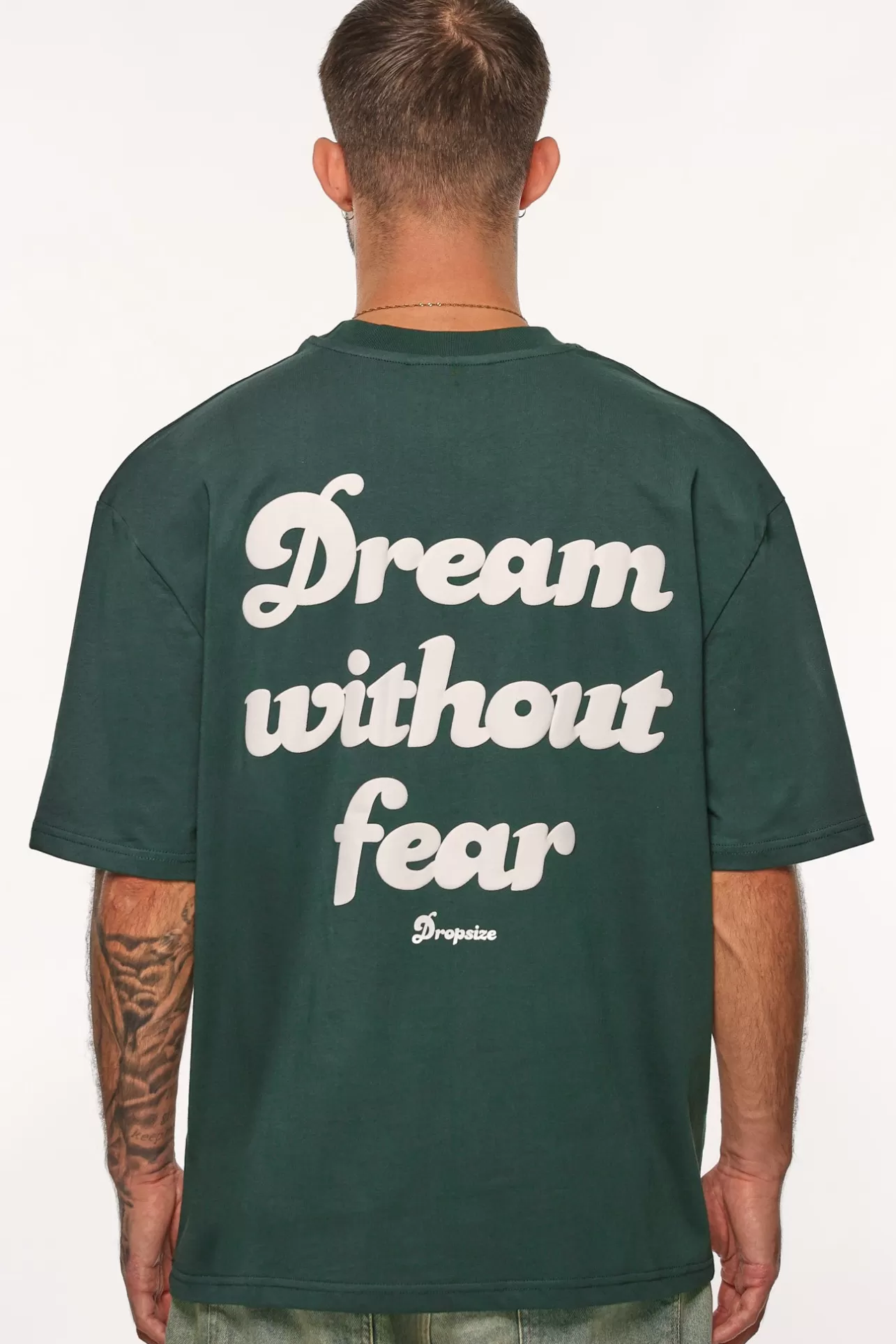 Dropsize HEAVY DREAM WITHOUT FEAR T-SHIRT PINENEEDLE* T Shirt