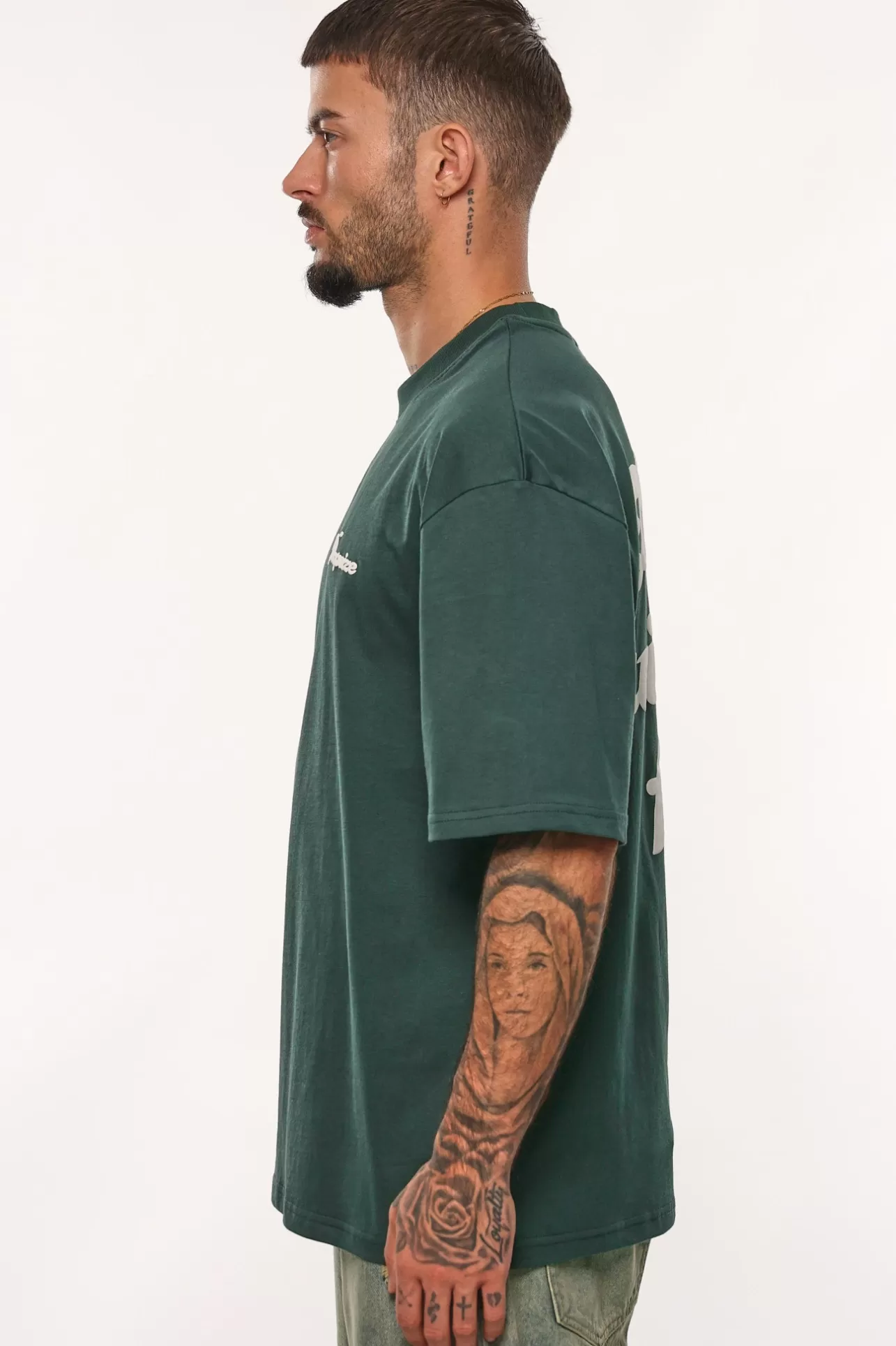 Dropsize HEAVY DREAM WITHOUT FEAR T-SHIRT PINENEEDLE* T Shirt