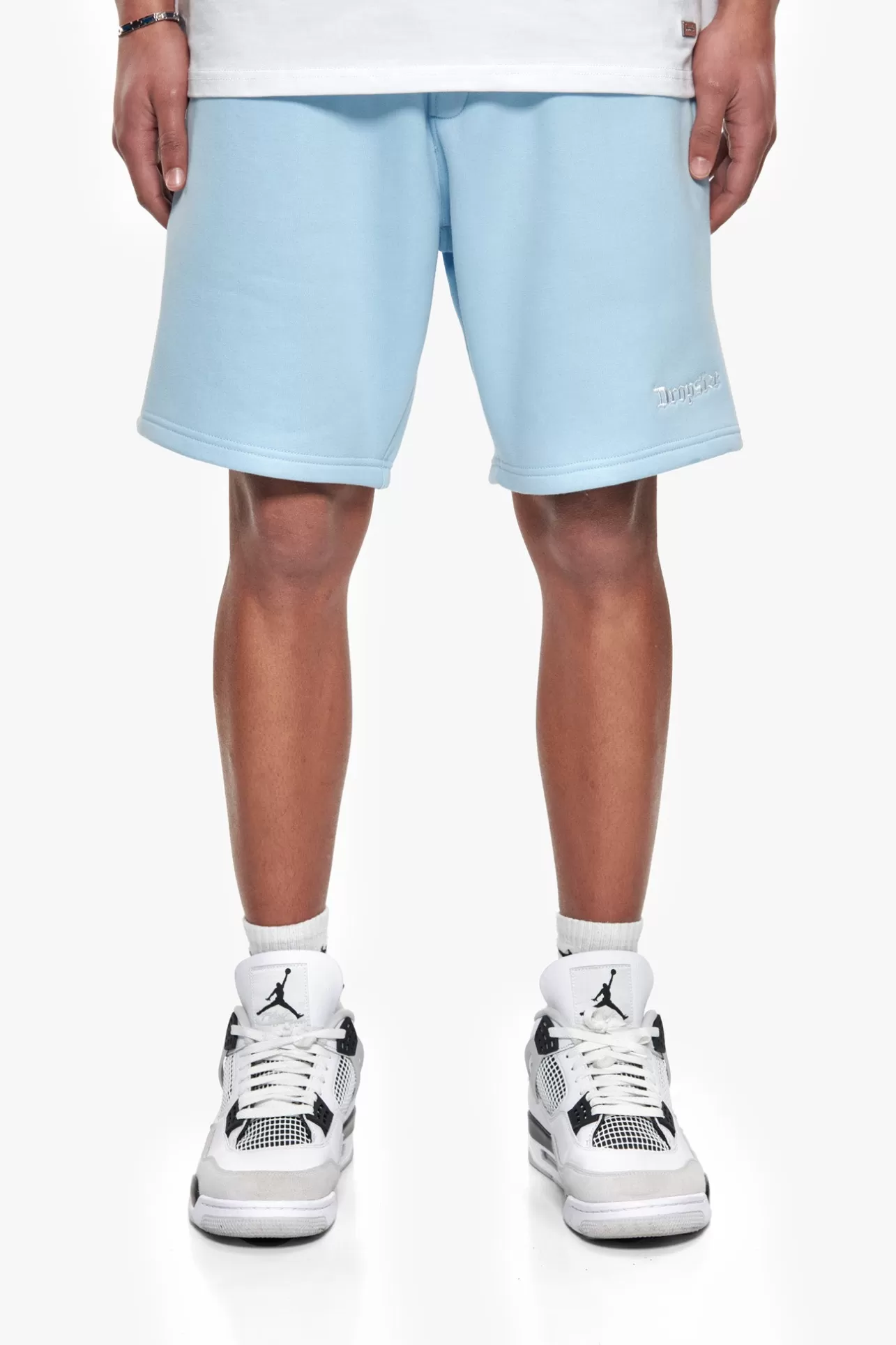 Dropsize HEAVY EMBO SWEATSHORTS BABY BLUE* Shorts