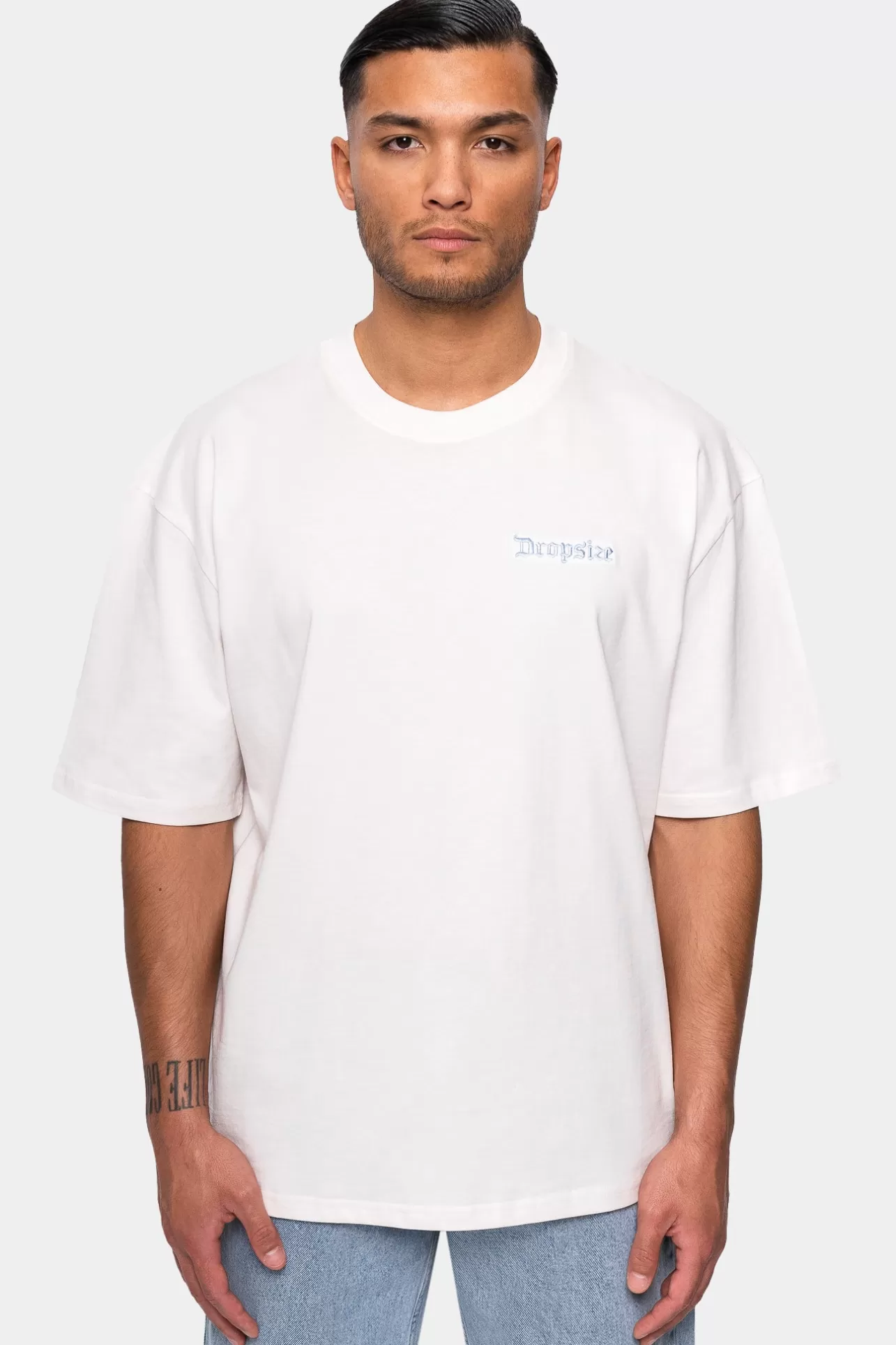Dropsize HEAVY EMBO T-SHIRT COCONUT MILK* T Shirt