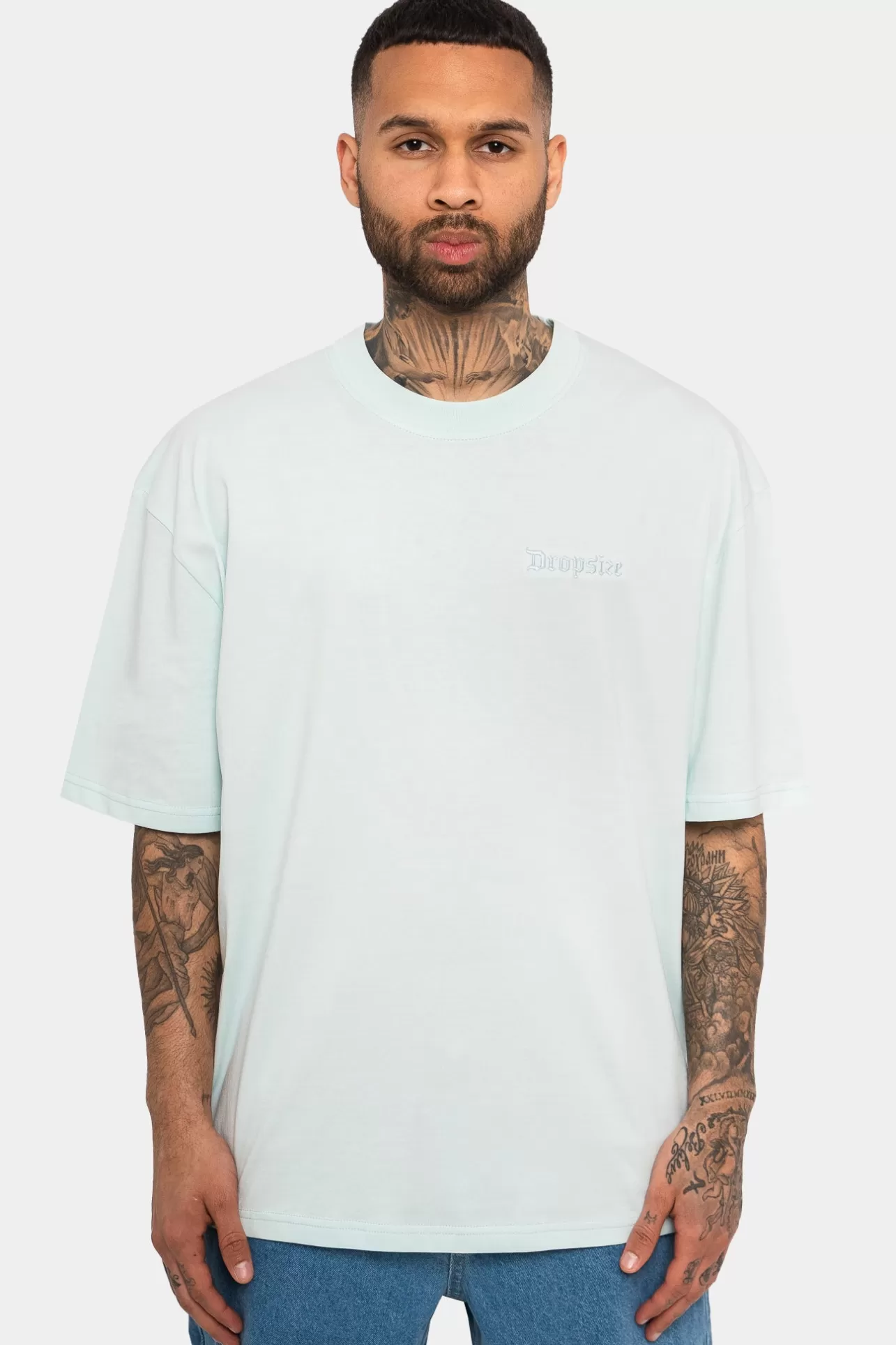 Dropsize HEAVY EMBO T-SHIRT SALT AIR* T Shirt
