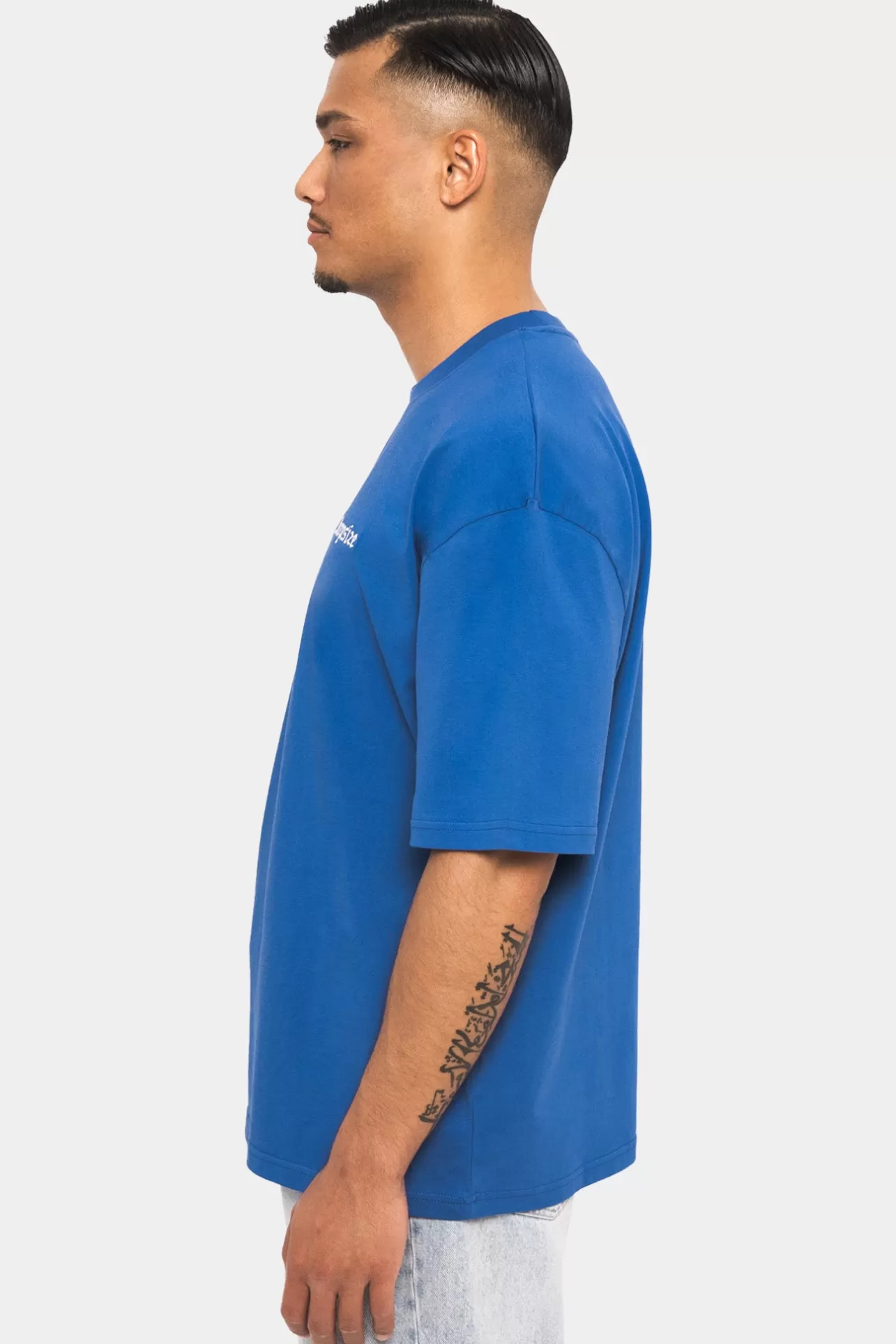 Dropsize HEAVY EMBO T-SHIRT TINT BLUE* T Shirt