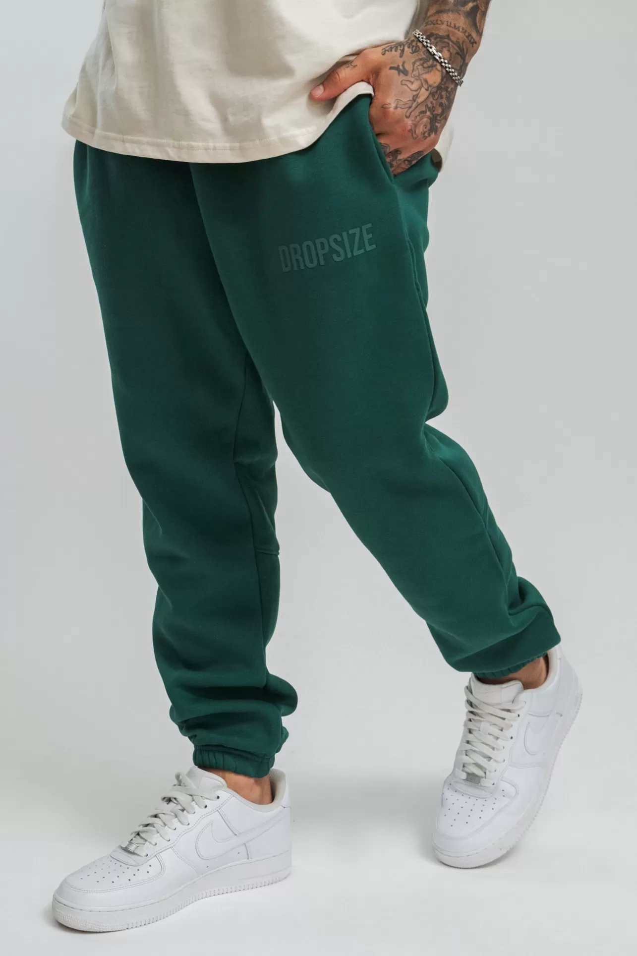 Dropsize HEAVY HD PRINT JOGGER GREEN* Jogging