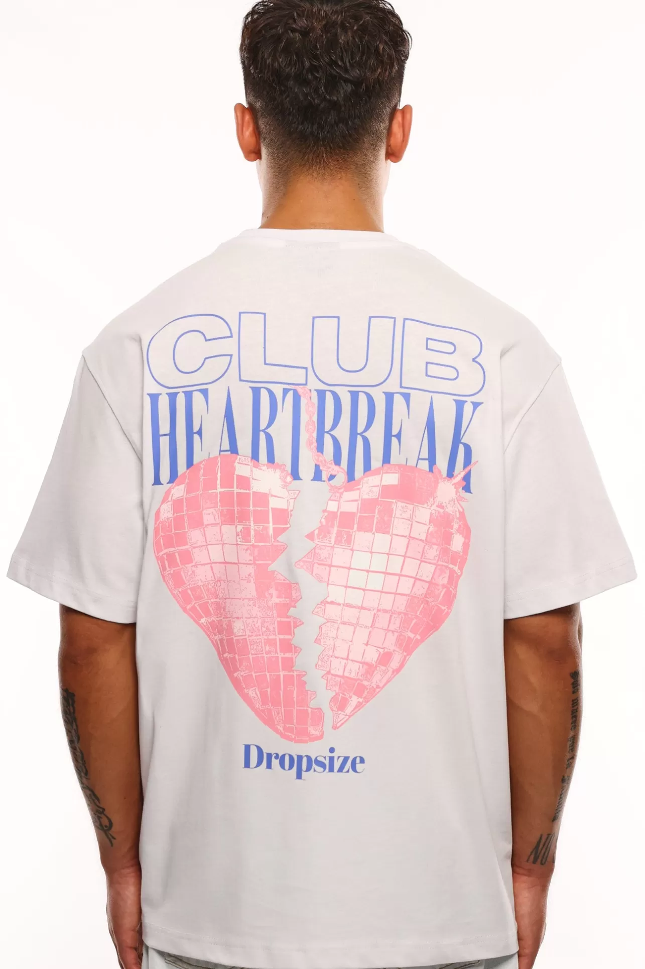 Dropsize HEAVY HEARTBREAK T-SHIRT WHITE* T Shirt