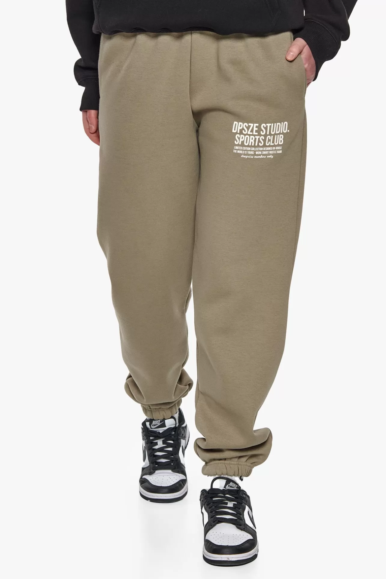 Dropsize HEAVY LADIES SPORTSCLUB JOGGER KHAKI*Women Women | Jogging