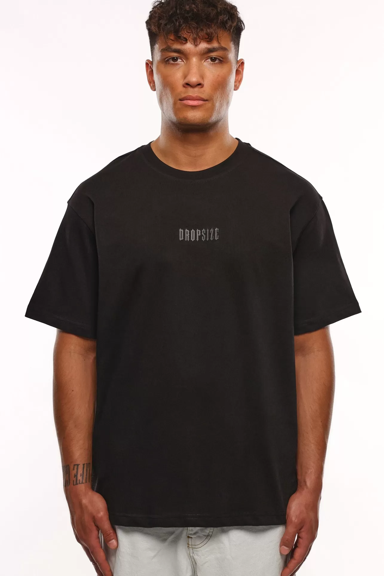Dropsize HEAVY LOGO T-SHIRT BLACK* T Shirt