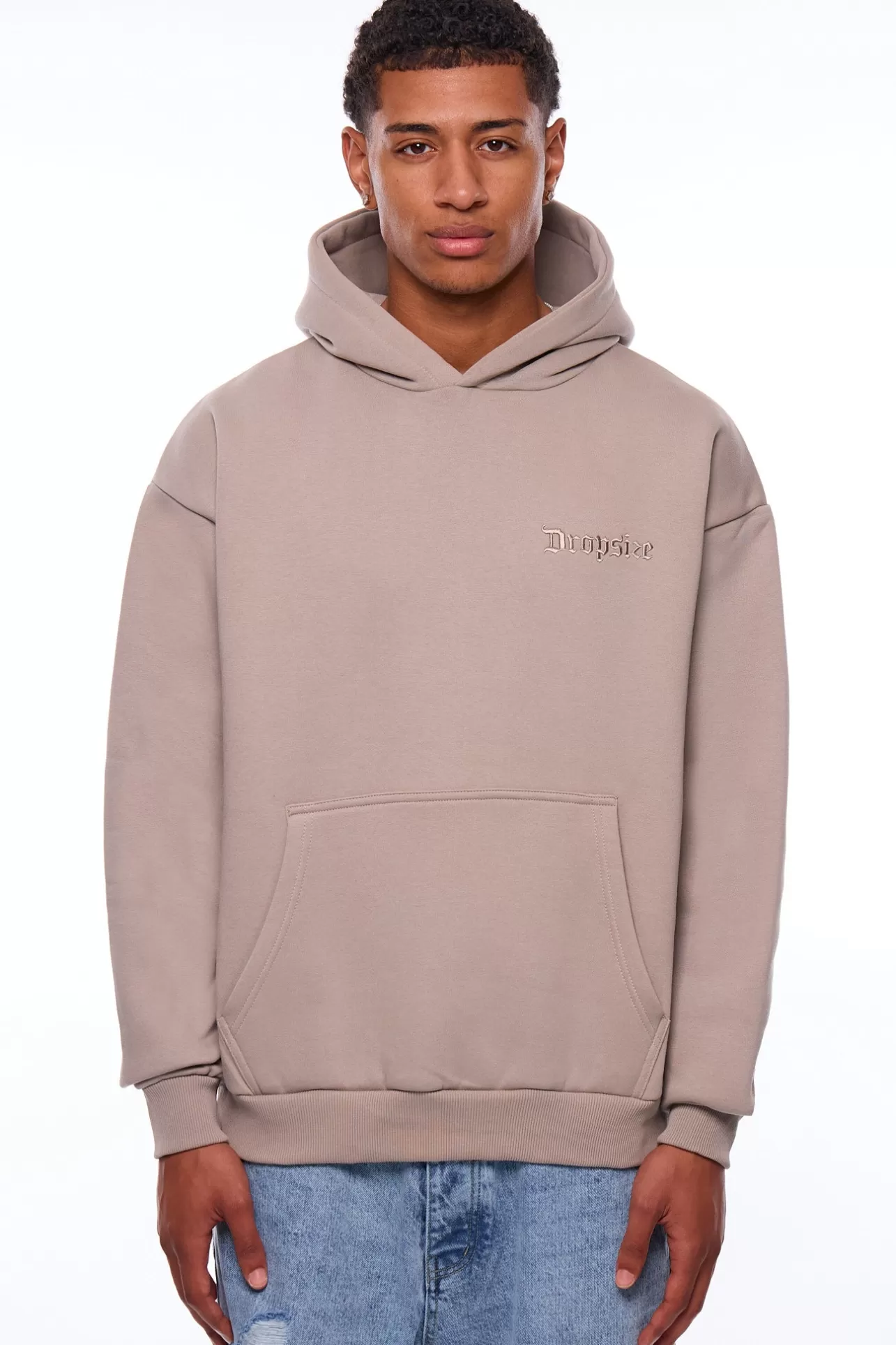Dropsize HEAVY LOOSE FIT HOODIE SIMPLY TAUPE* Hoodie