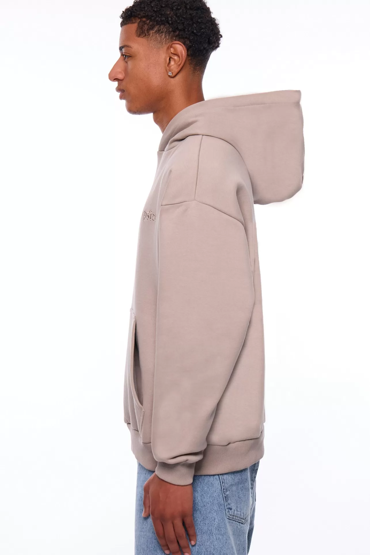 Dropsize HEAVY LOOSE FIT HOODIE SIMPLY TAUPE* Hoodie