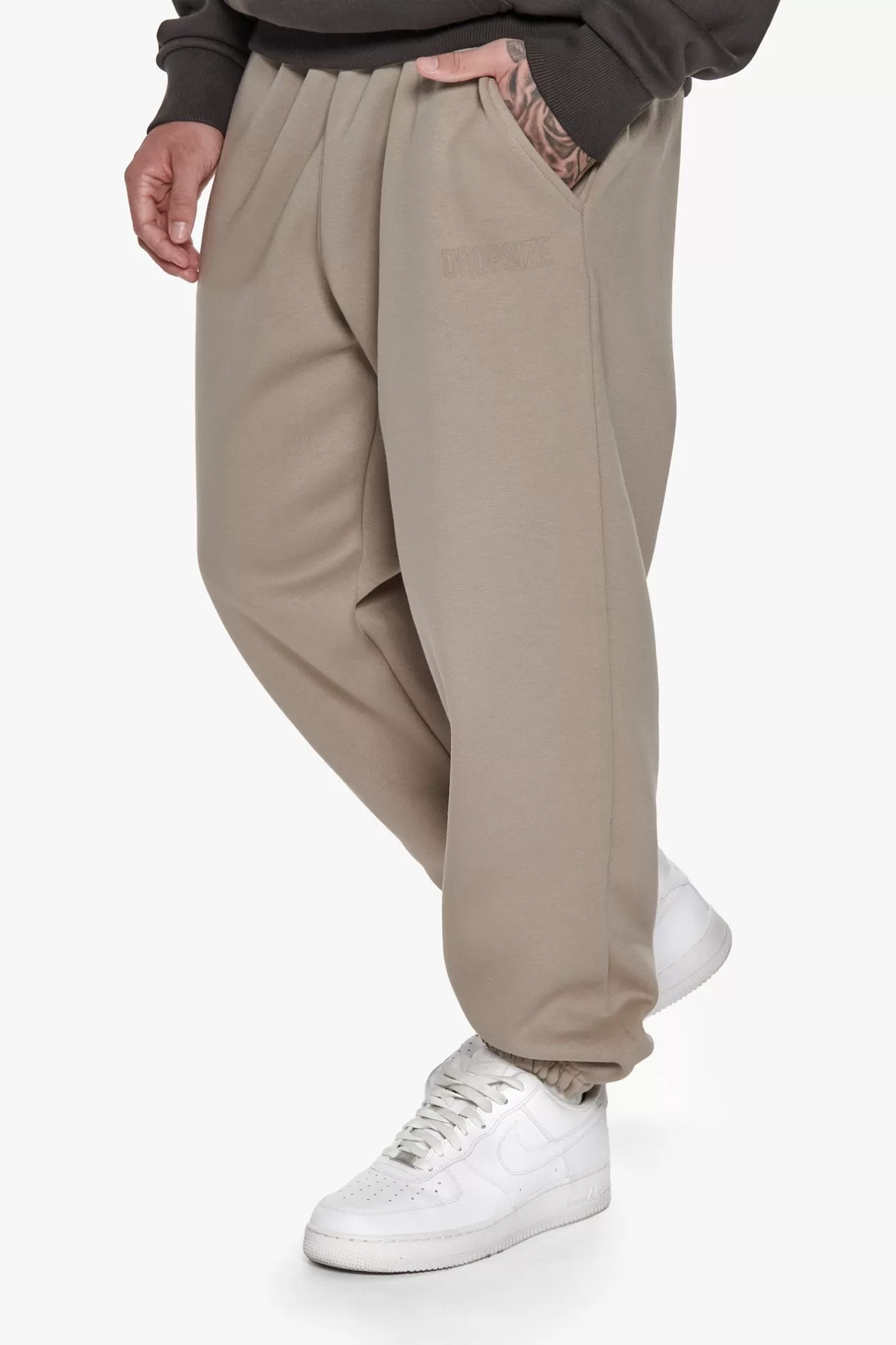 Dropsize HEAVY LOOSE FIT JOGGER SIMPLY TAUPE* Jogging