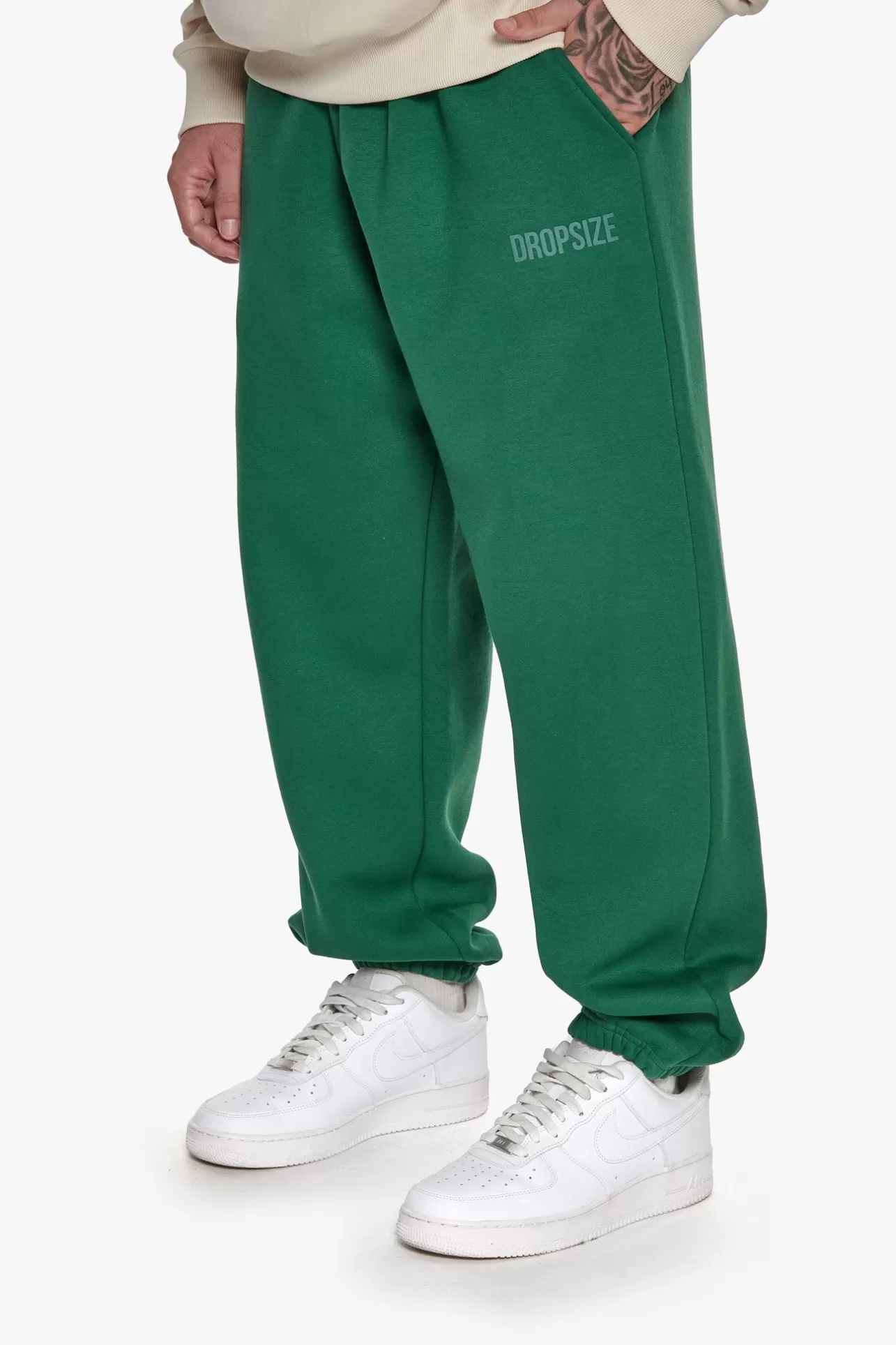 Dropsize HEAVY LOOSE FIT JOGGER WASHED GREEN* Jogging