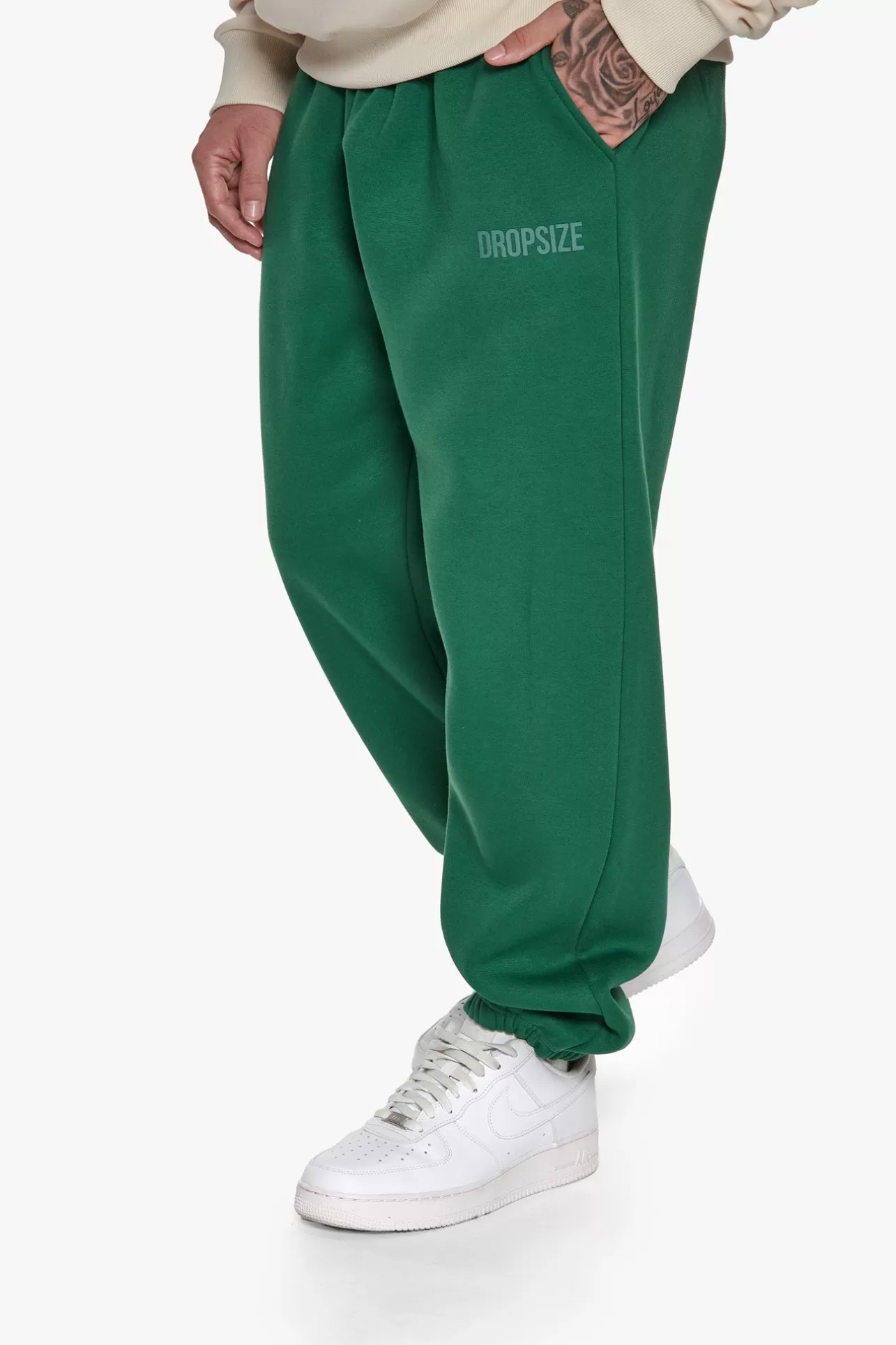 Dropsize HEAVY LOOSE FIT JOGGER WASHED GREEN* Jogging