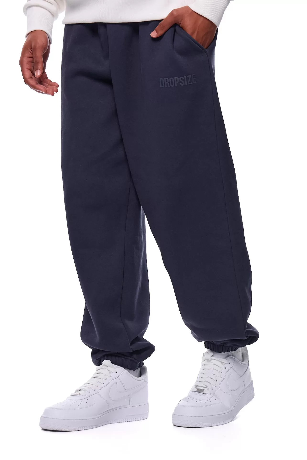 Dropsize HEAVY LOOSE FIT JOGGER WASHED NAVY* Jogging