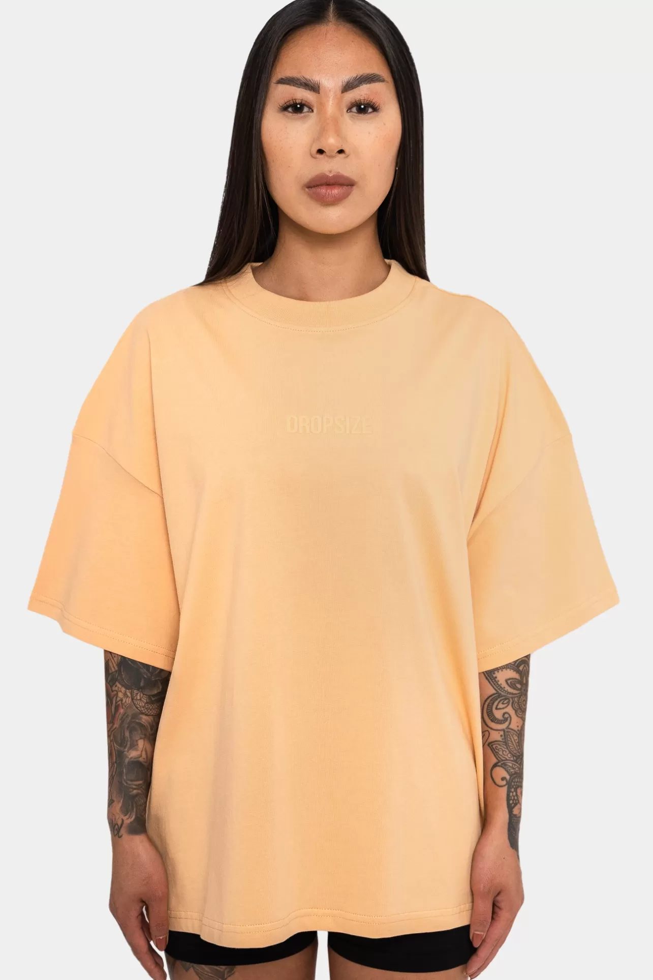 Dropsize HEAVY MIDDLE HD PRINT T-SHIRT WASHED PEACH*Women Women | T Shirt