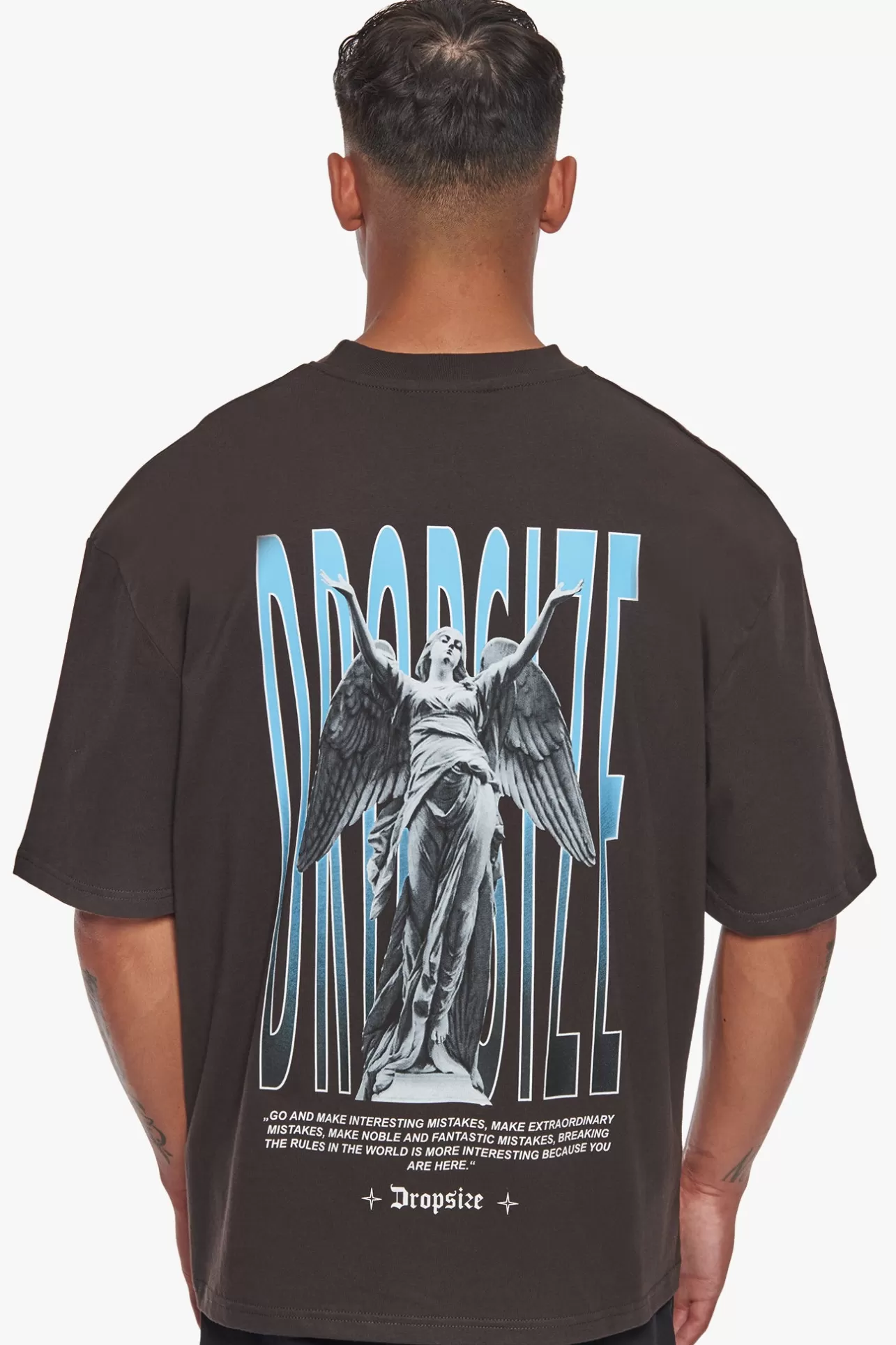 Dropsize HEAVY MISTAKES T-SHIRT WASHED BLACK* T Shirt