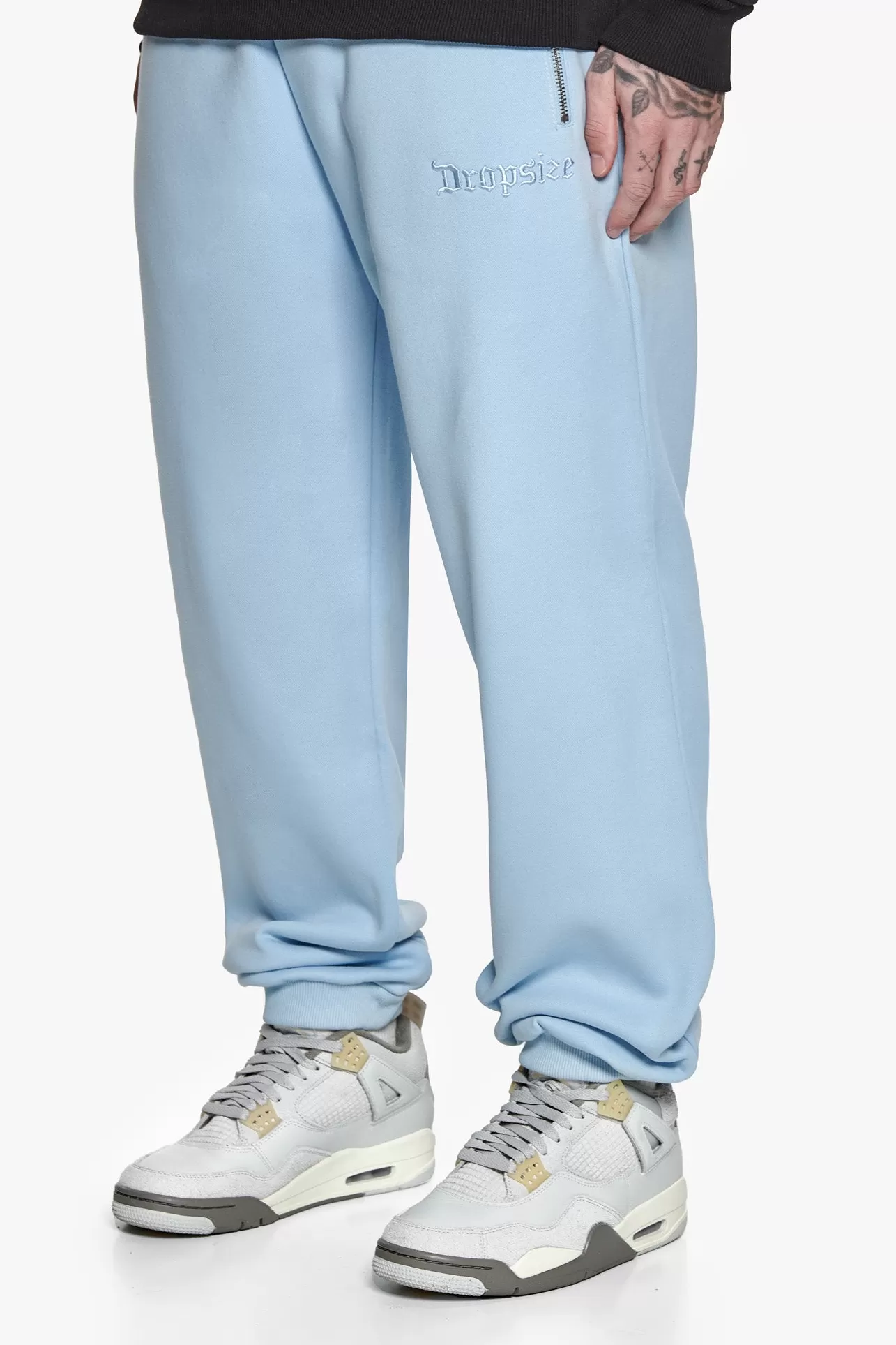 Dropsize HEAVY NEXT GEN LOGO PRINT JOGGER BABY BLUE* Jogging