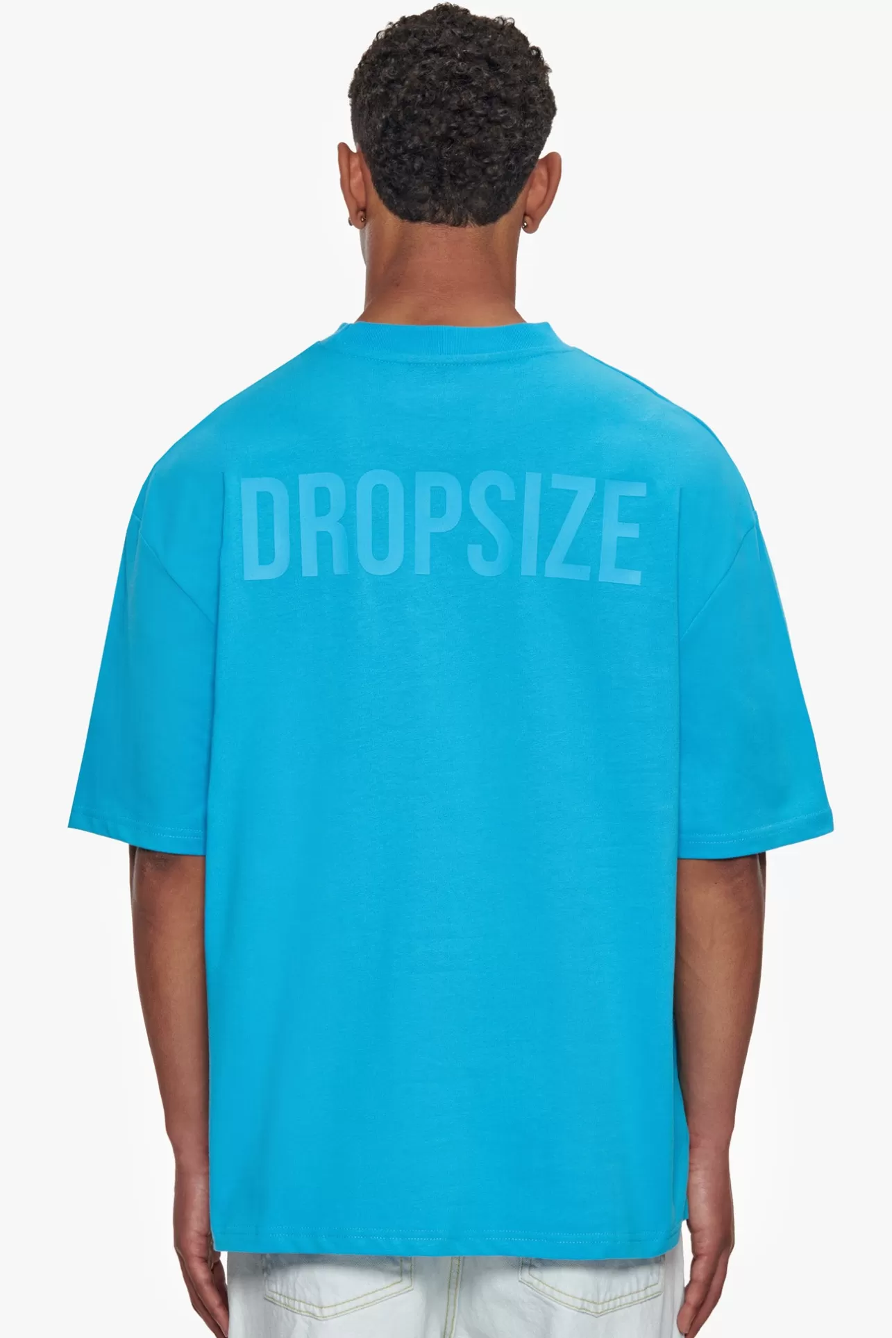 Dropsize HEAVY OVERISZE HD PRINT T-SHIRT RIVER BLUE* T Shirt