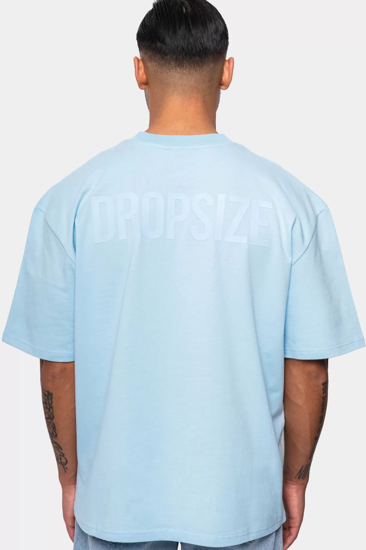Dropsize HEAVY OVERRISE HD PRINT T-SHIRT BABY BLUE* T Shirt