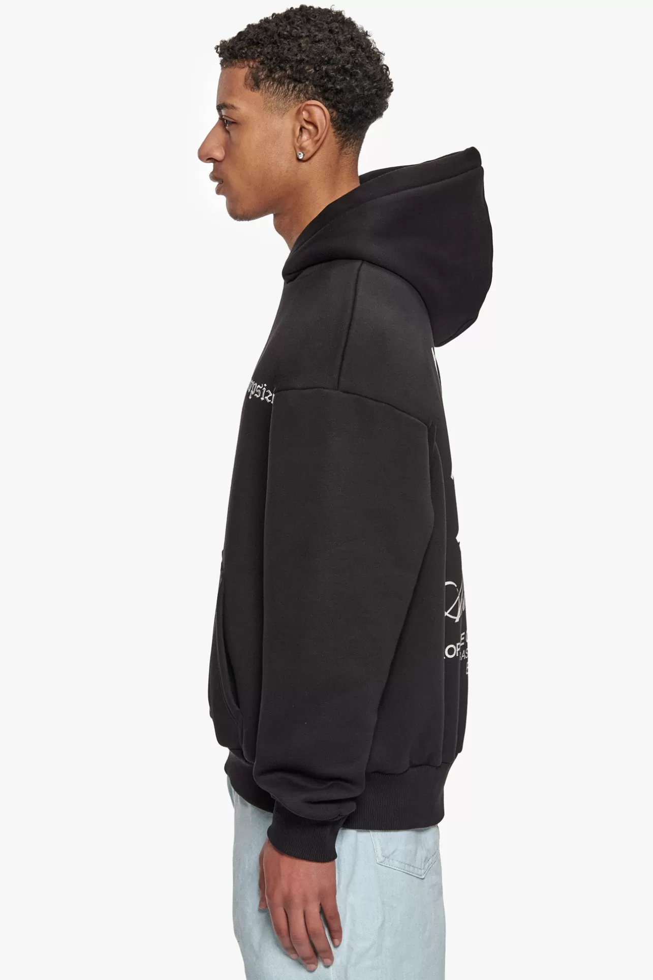 Dropsize HEAVY OVERSIZE ART STUDIOS HOODIE BLACK* Hoodie