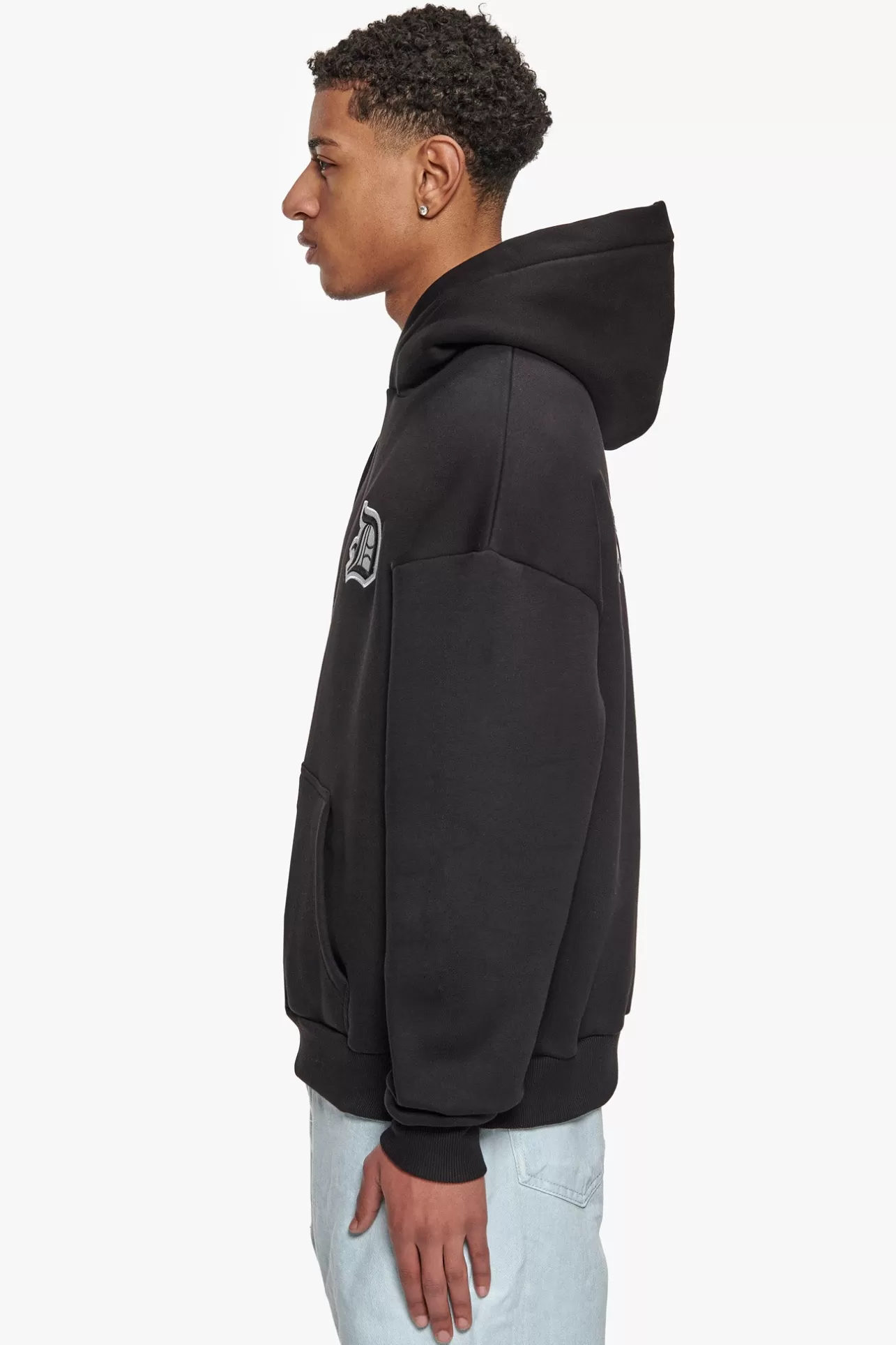 Dropsize HEAVY OVERSIZE BACKLOGO HOODIE BLACK* Hoodie