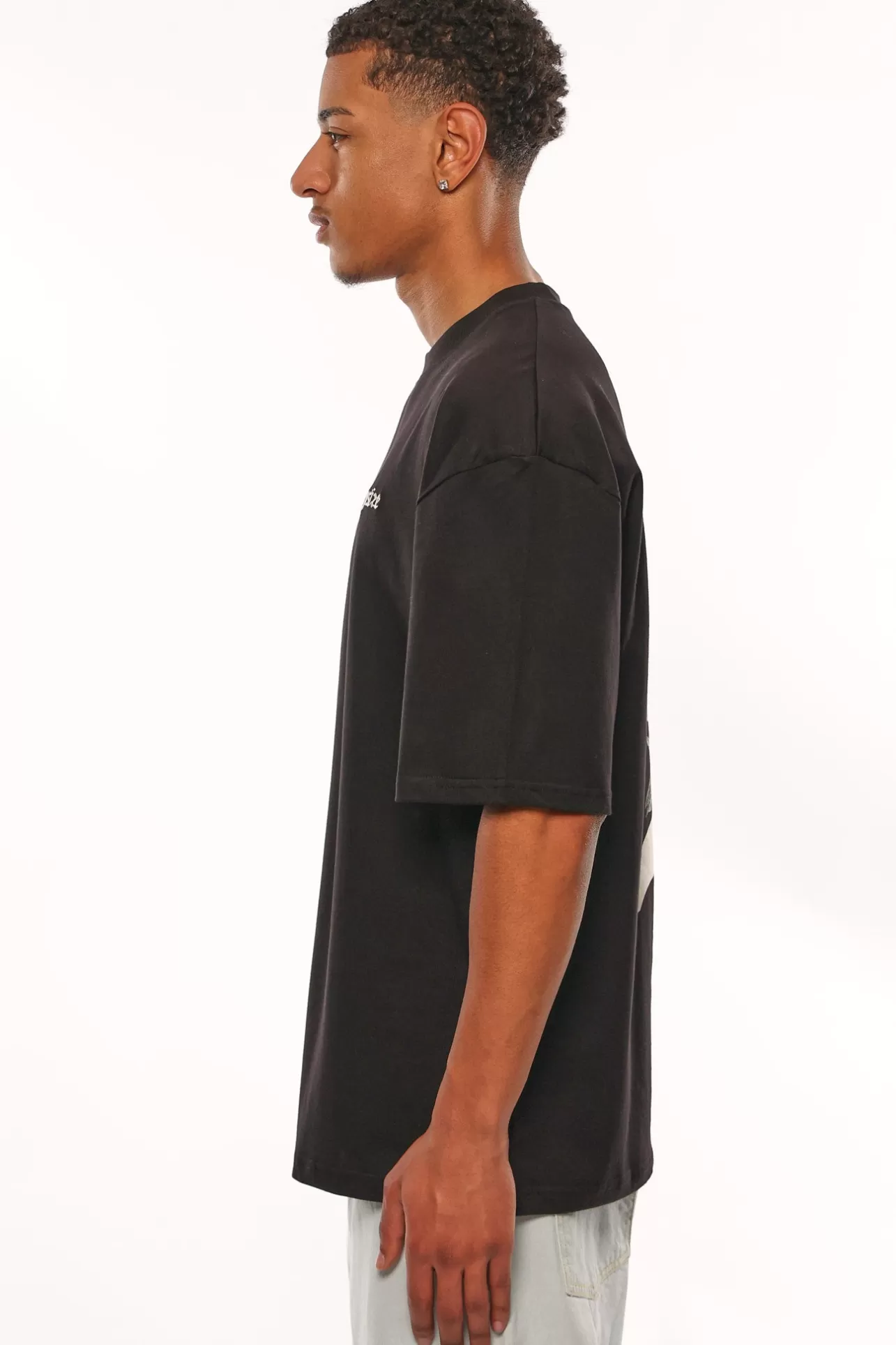 Dropsize HEAVY OVERSIZE BIRD & ROSES T-SHIRT BLACK* T Shirt
