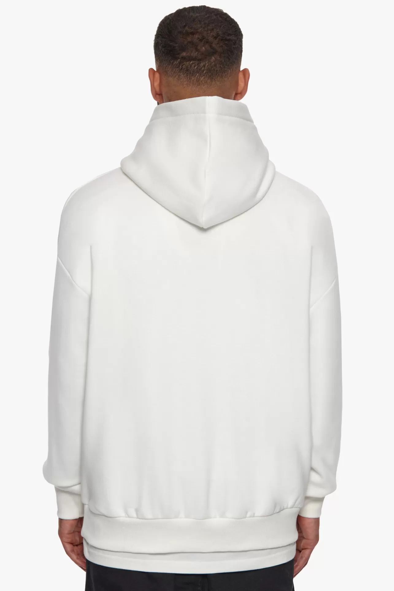 Dropsize HEAVY OVERSIZE BLUE PUFFER PRINT HOODIE CREAM WHITE* Hoodie