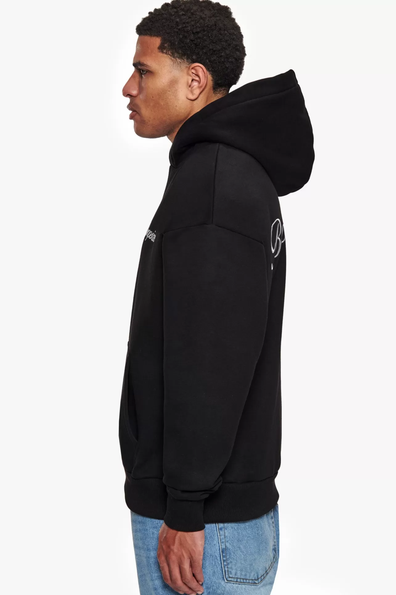 Dropsize HEAVY OVERSIZE BROKEN DREAMS BACKPRINT HOODIE BLACK* Hoodie