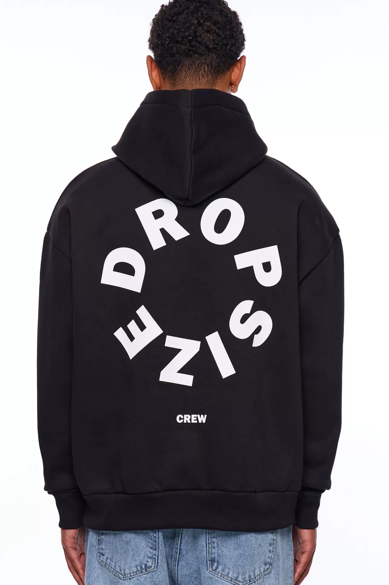 Dropsize HEAVY OVERSIZE CIRCLE BLOCK HOODIE BLACK* Hoodie