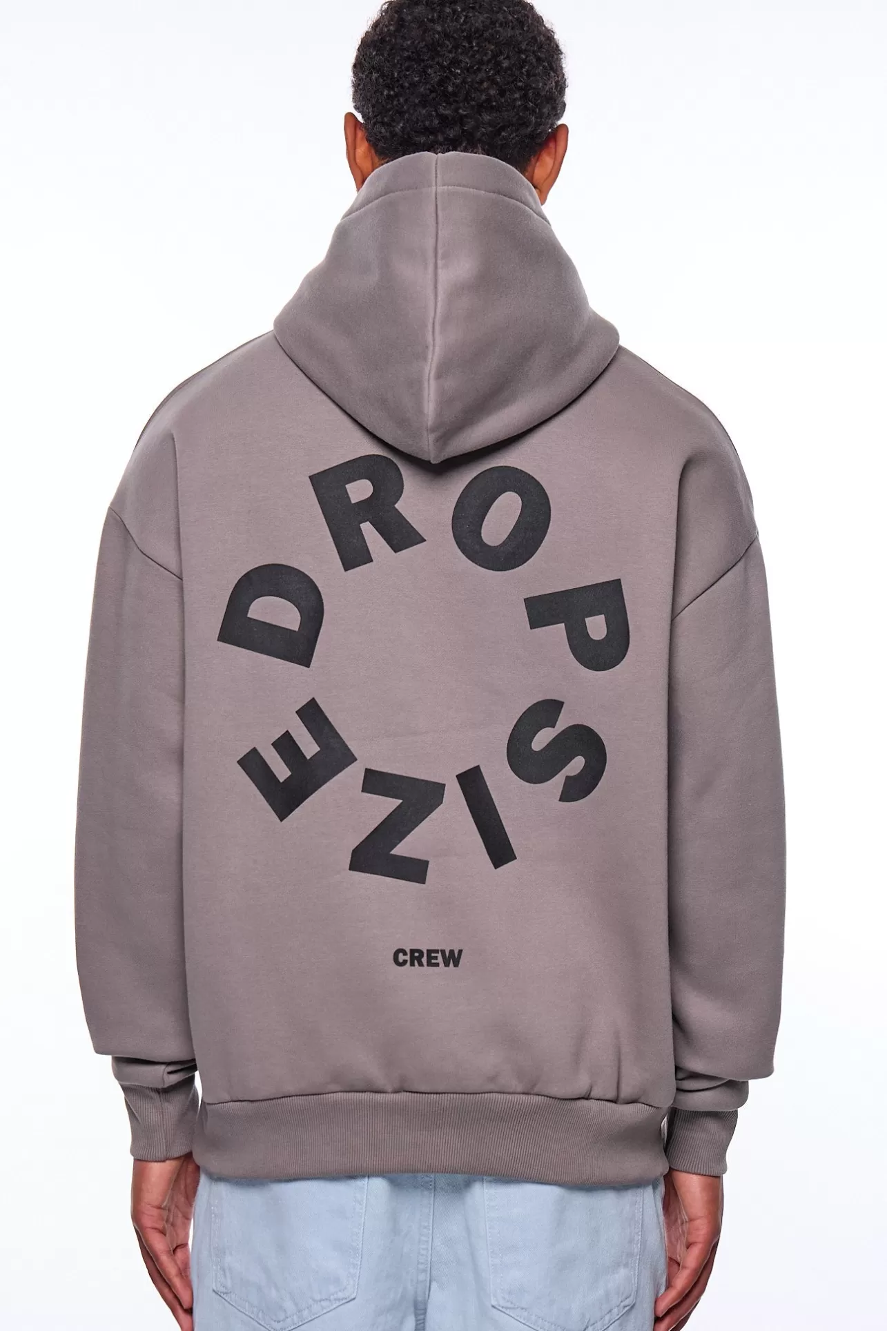 Dropsize HEAVY OVERSIZE CIRCLE BLOCK HOODIE DRIFTWOOD* Hoodie