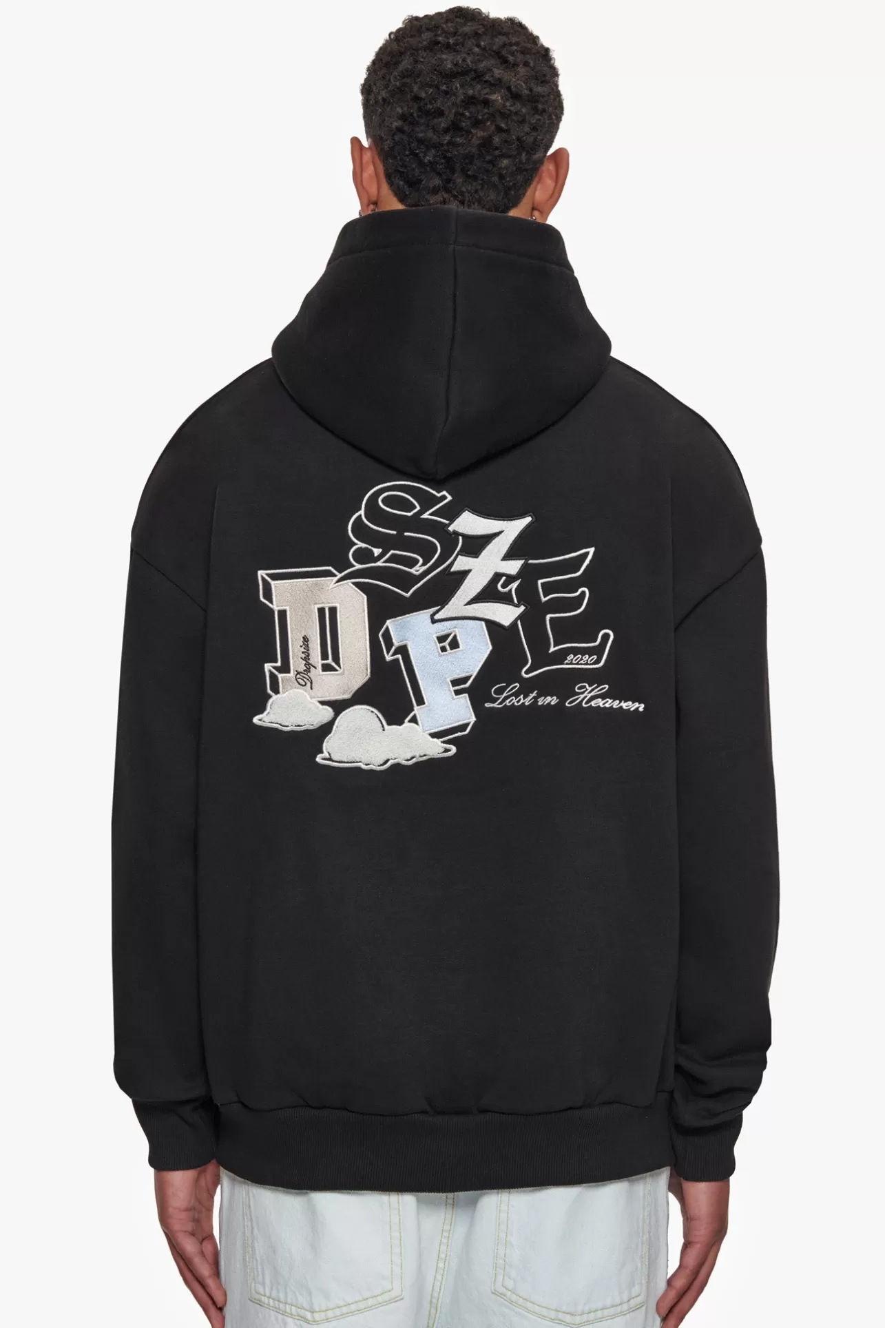 Dropsize HEAVY OVERSIZE CLOUD STYLE HOODIE BLACK* Hoodie
