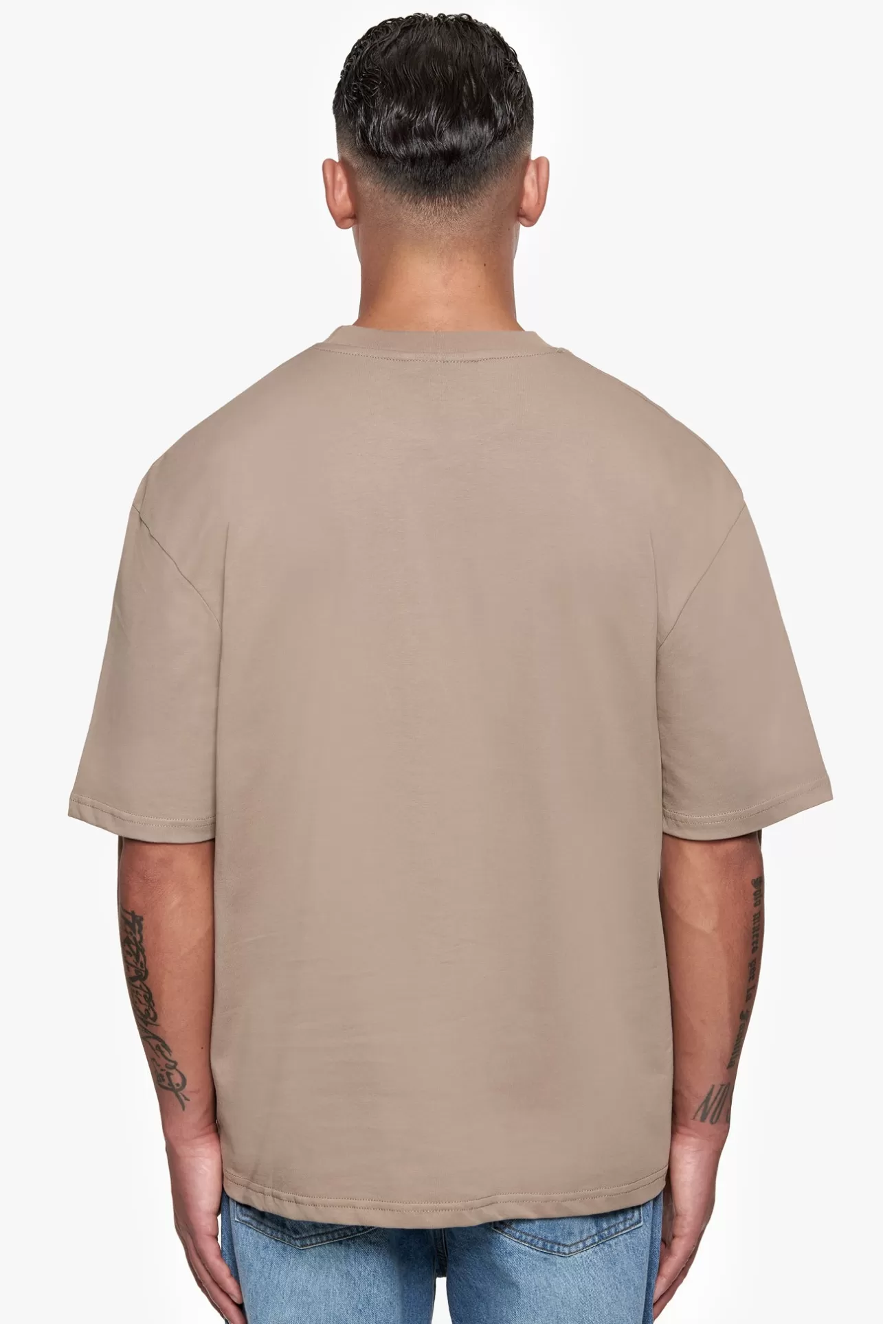 Dropsize HEAVY OVERSIZE CURVED HD LOGO T-SHIRT WEATHERED TEAK* T Shirt