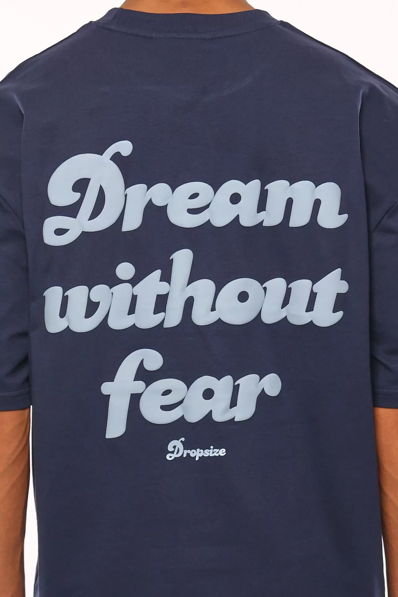 Dropsize HEAVY OVERSIZE DREAM WITHOUT FEAR T-SHIRT BLACK IRIS* T Shirt