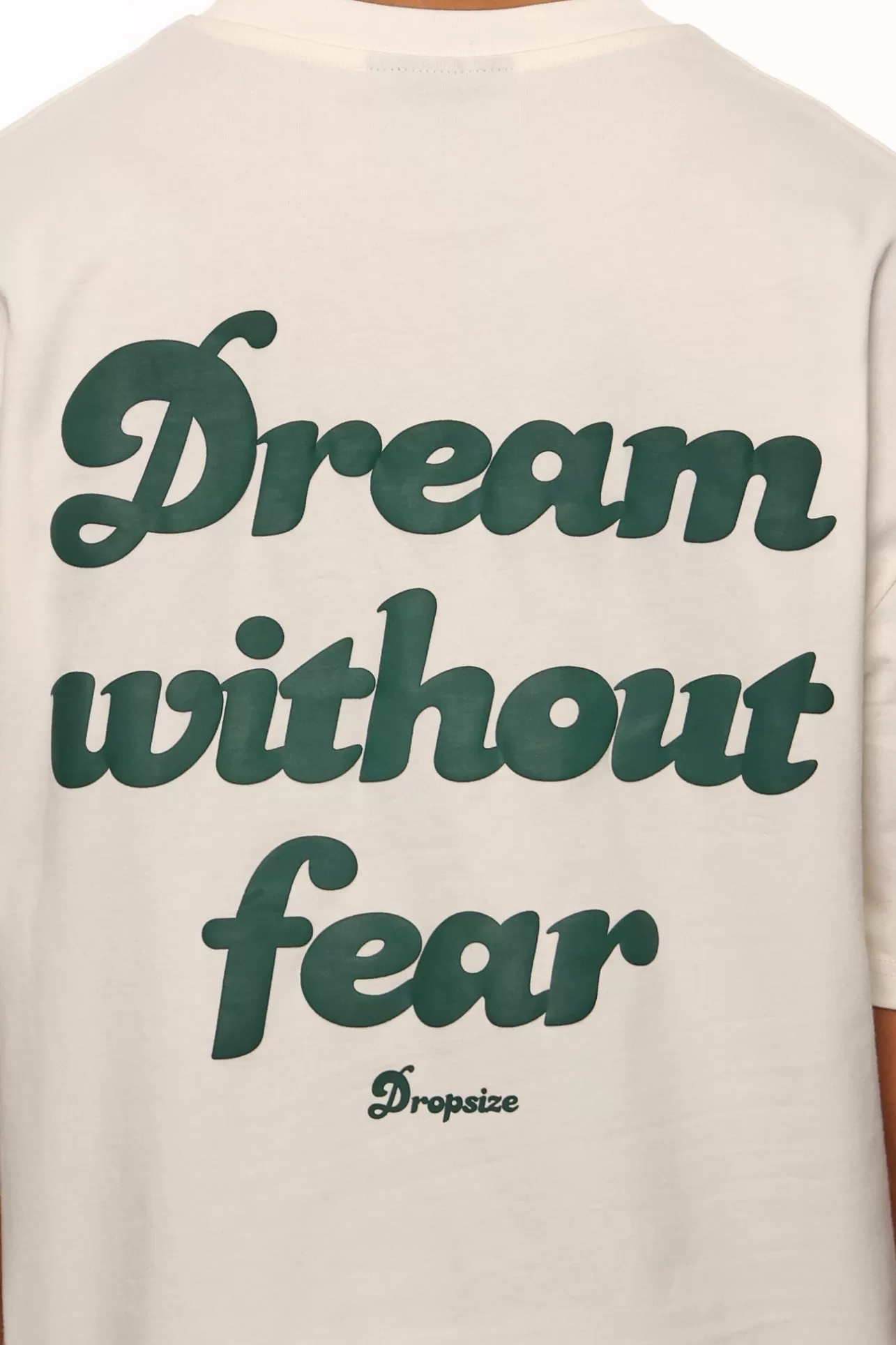 Dropsize HEAVY OVERSIZE DREAM WITHOUT FEAR T-SHIRT CREAM WHITE* T Shirt