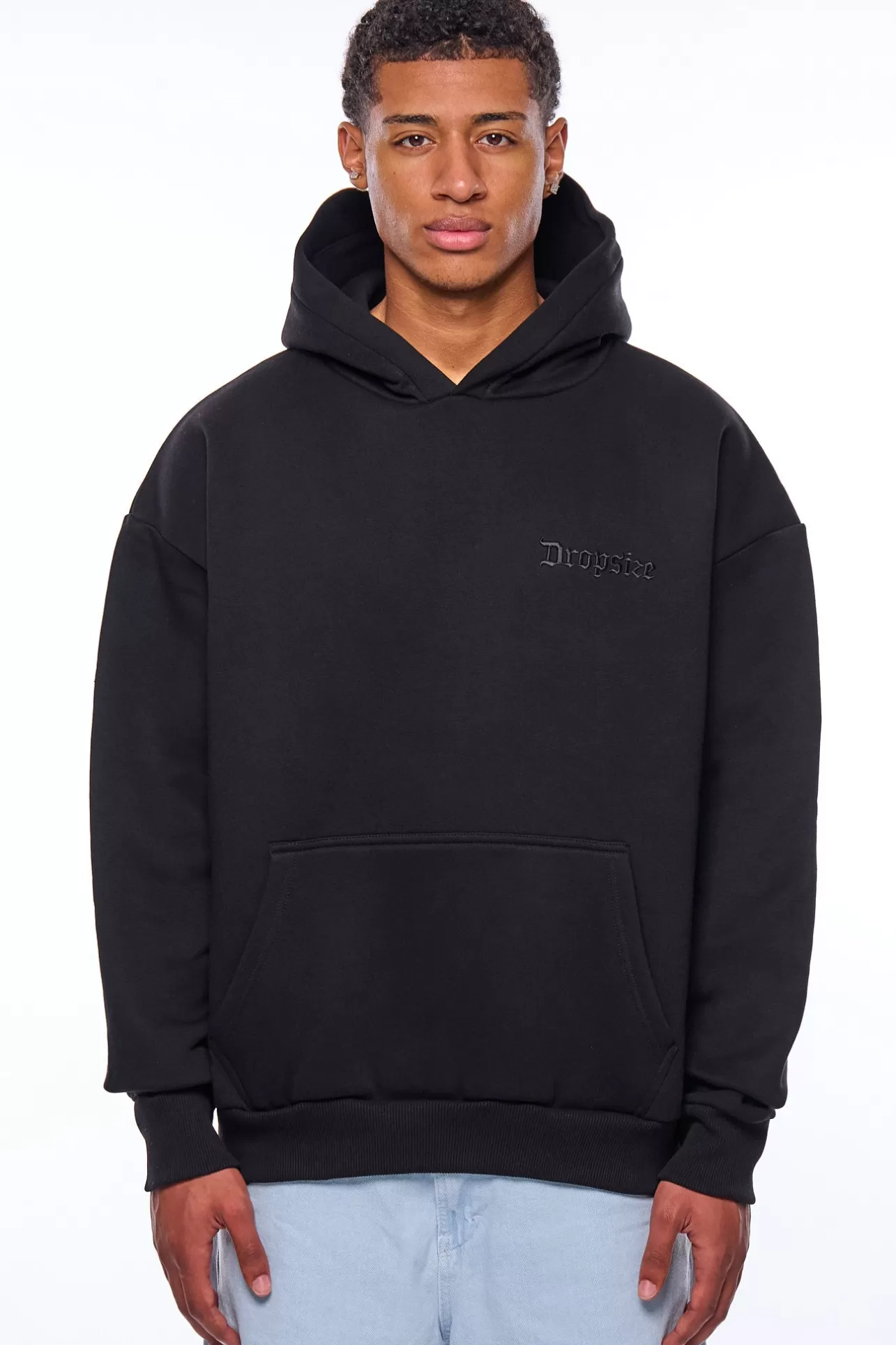 Dropsize HEAVY OVERSIZE DREAMS HOODIE BLACK* Hoodie