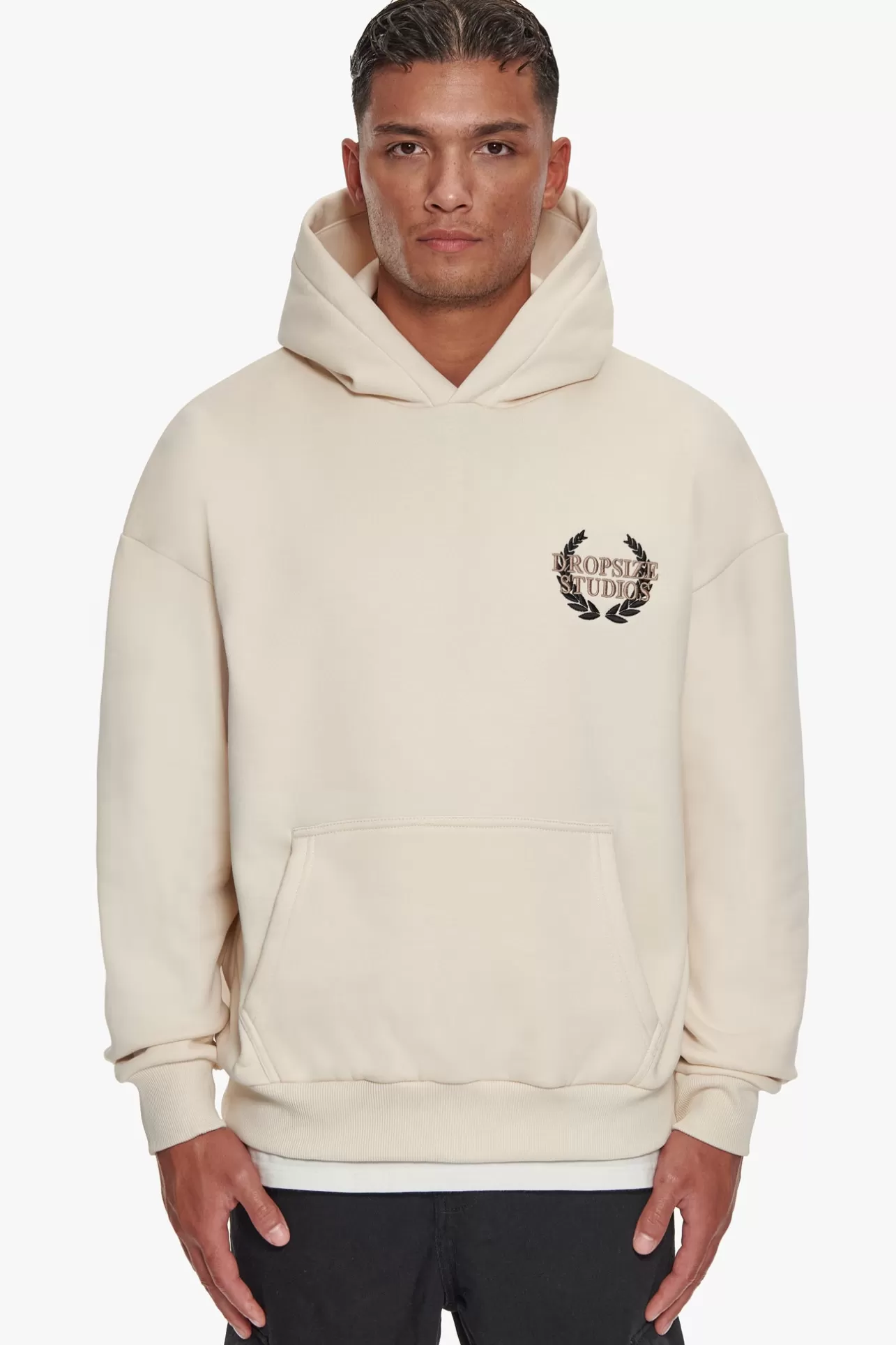 Dropsize HEAVY OVERSIZE STUDIOS HOODIE COCONUT MILK* Hoodie