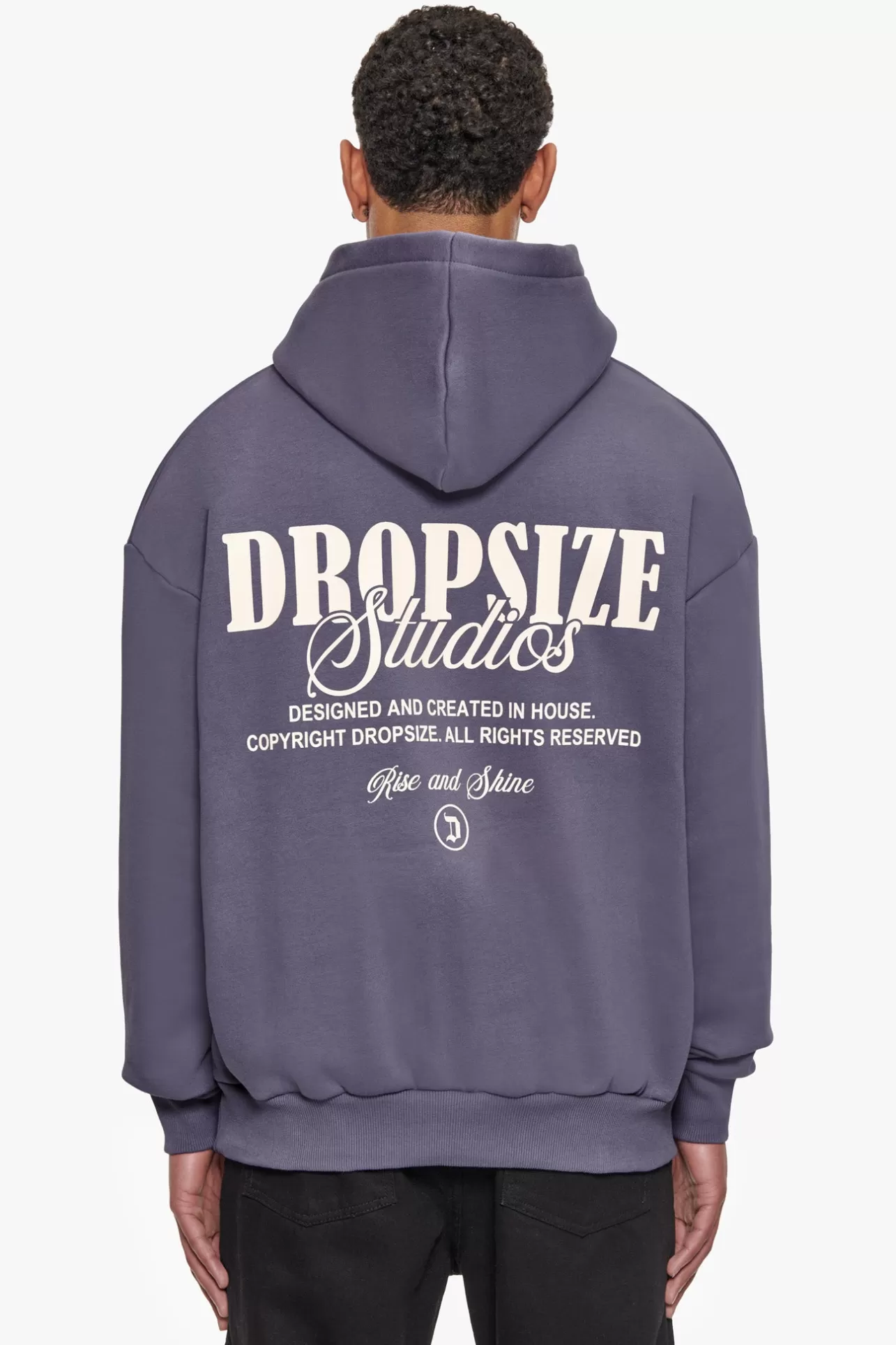 Dropsize HEAVY OVERSIZE STUDIOS HOODIE GRANITE* Hoodie