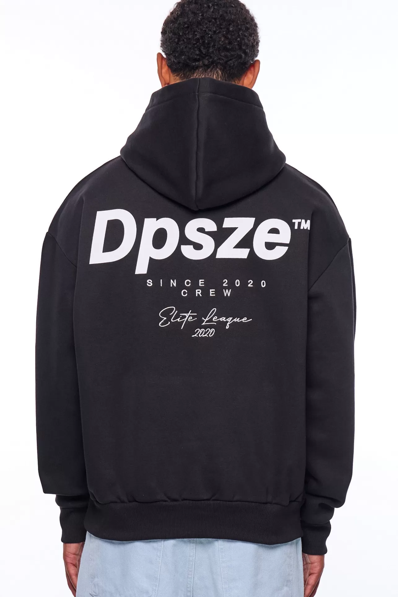 Dropsize HEAVY OVERSIZE ELITE LEAGUE HOODIE BLACK* Hoodie